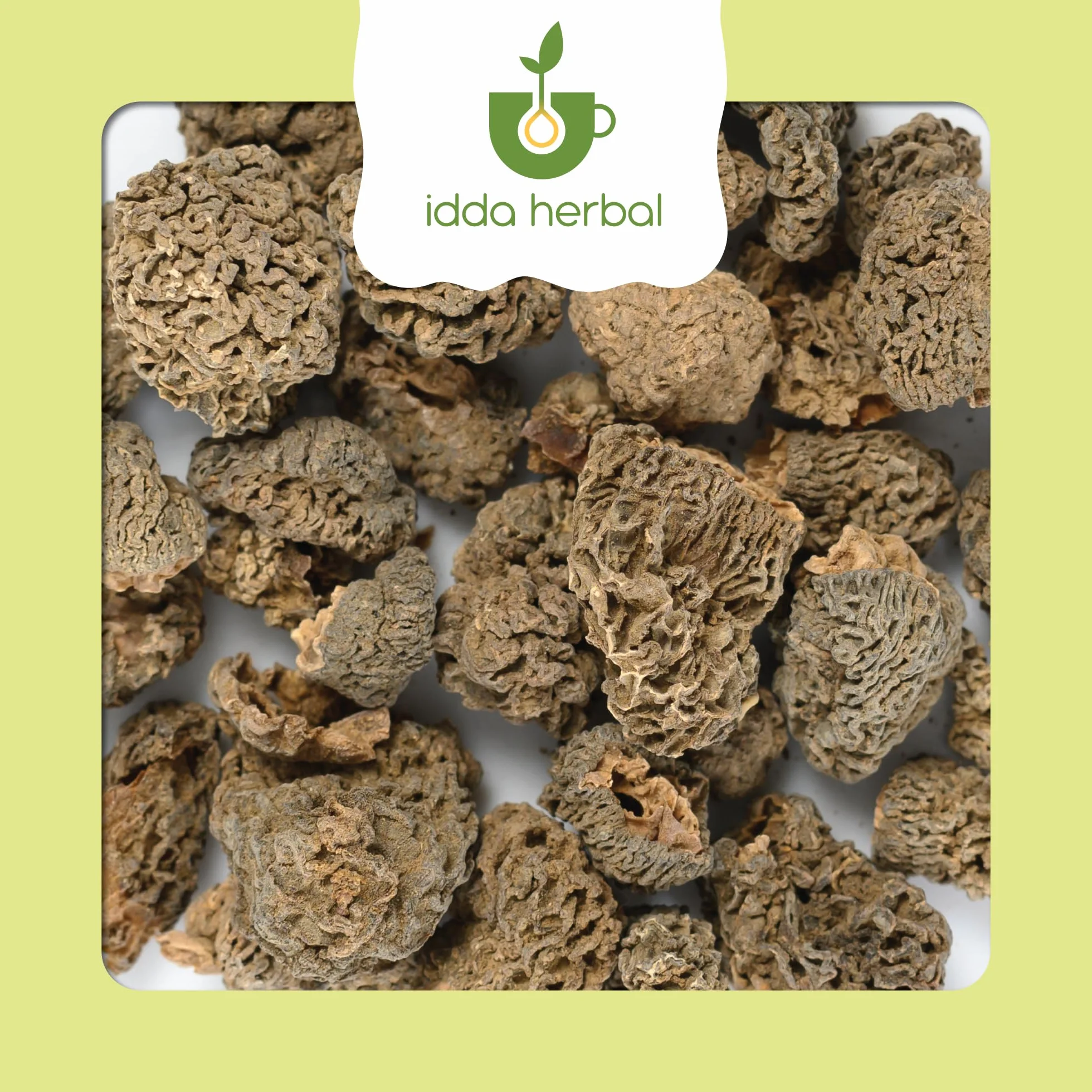 IDDA Herbal Morilles Séchées 100g, Morilles Pointues Deshydratées, Champignons Séchées, Morchella