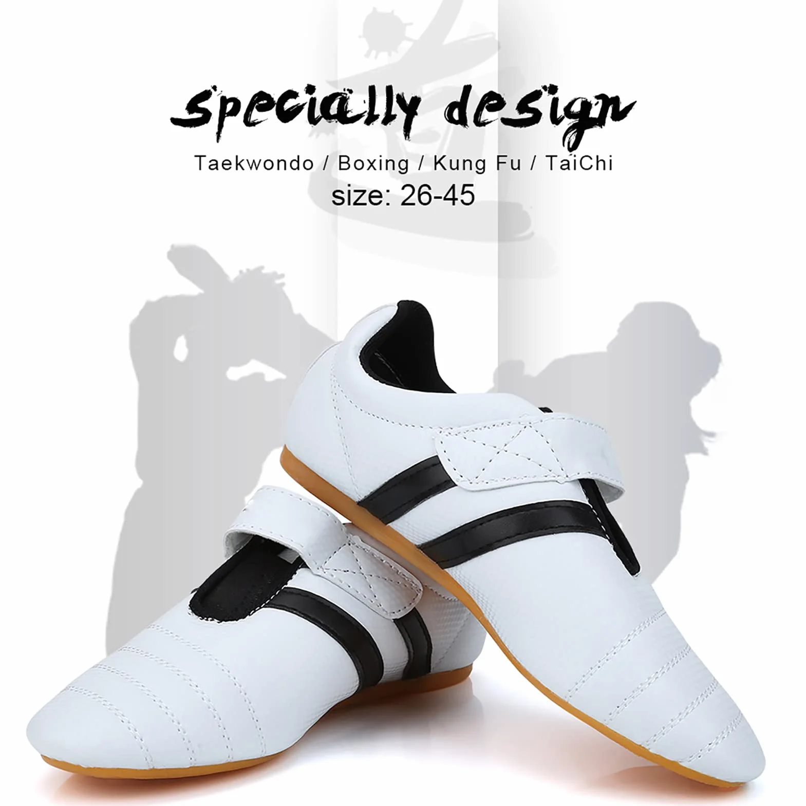 Chaussures de Taekwondo RiToEasysports pour Adultes et Enfants, Boxe Kung Fu Karaté