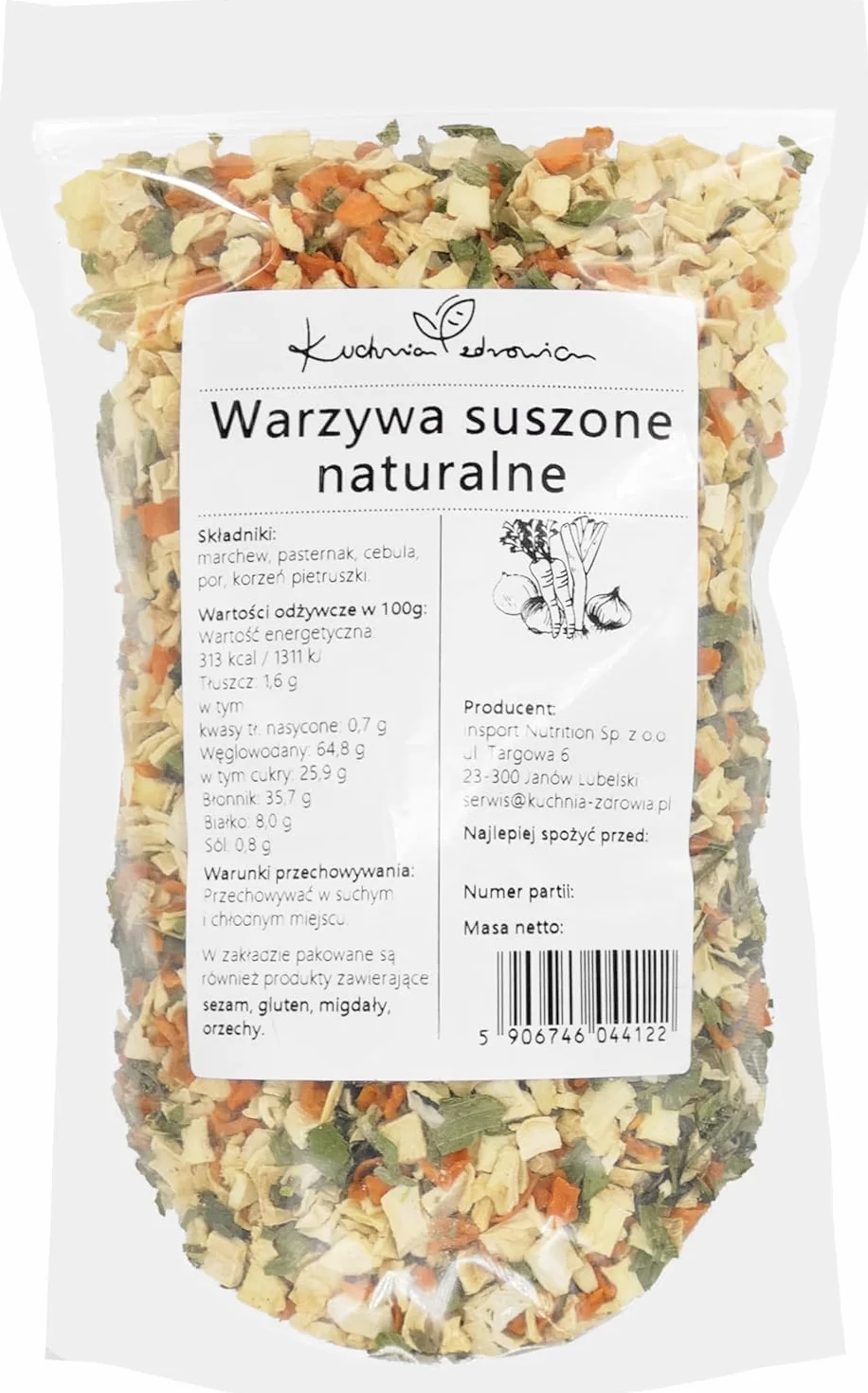 Légumes Séchés Naturels 1 kg – Mélange Déshydraté De Carotte, Panais, Oignon, Poireau Et Persil, Sans Conservateurs, Idéal Pour Soupes Et Cuisine Saine – Kuchnia Zdrowia
