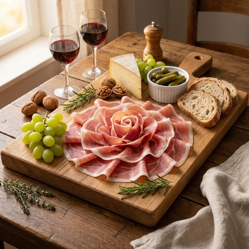 Quart de Jambon noir du Périgord aux Baies de Genièvre 900g +/- 100g