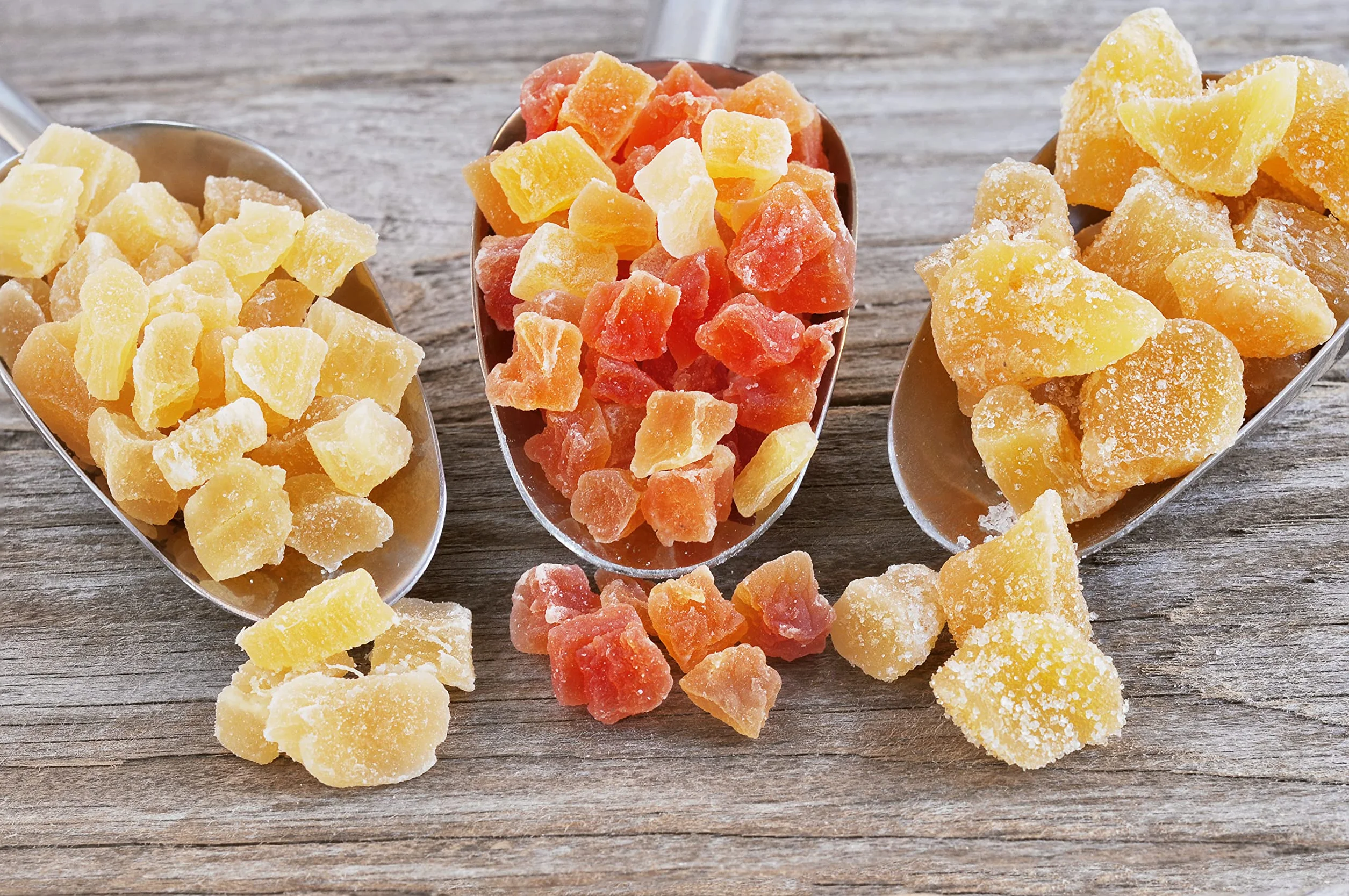 MAÎTRE PRUNILLE - Gingembre Confit Festif - Demi-Lamelle - Source De Magnésium, Fer, Calcium, Phosphore - Riche En Vitamines & Anti-Oxydant - Bocal 200 g