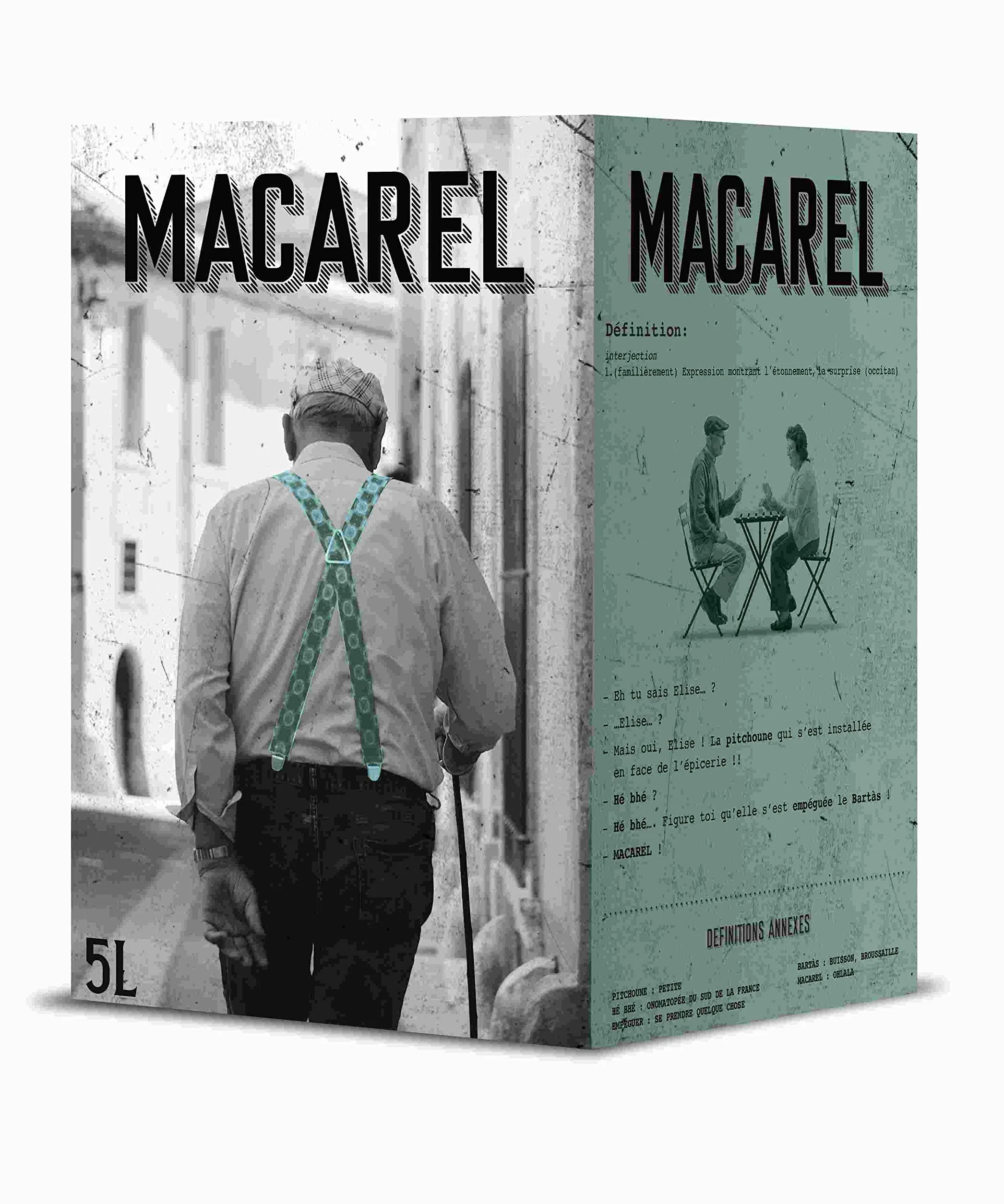 Jemangefrancais "Macarel" Vin de Table Rosé en Cubi, 5 L