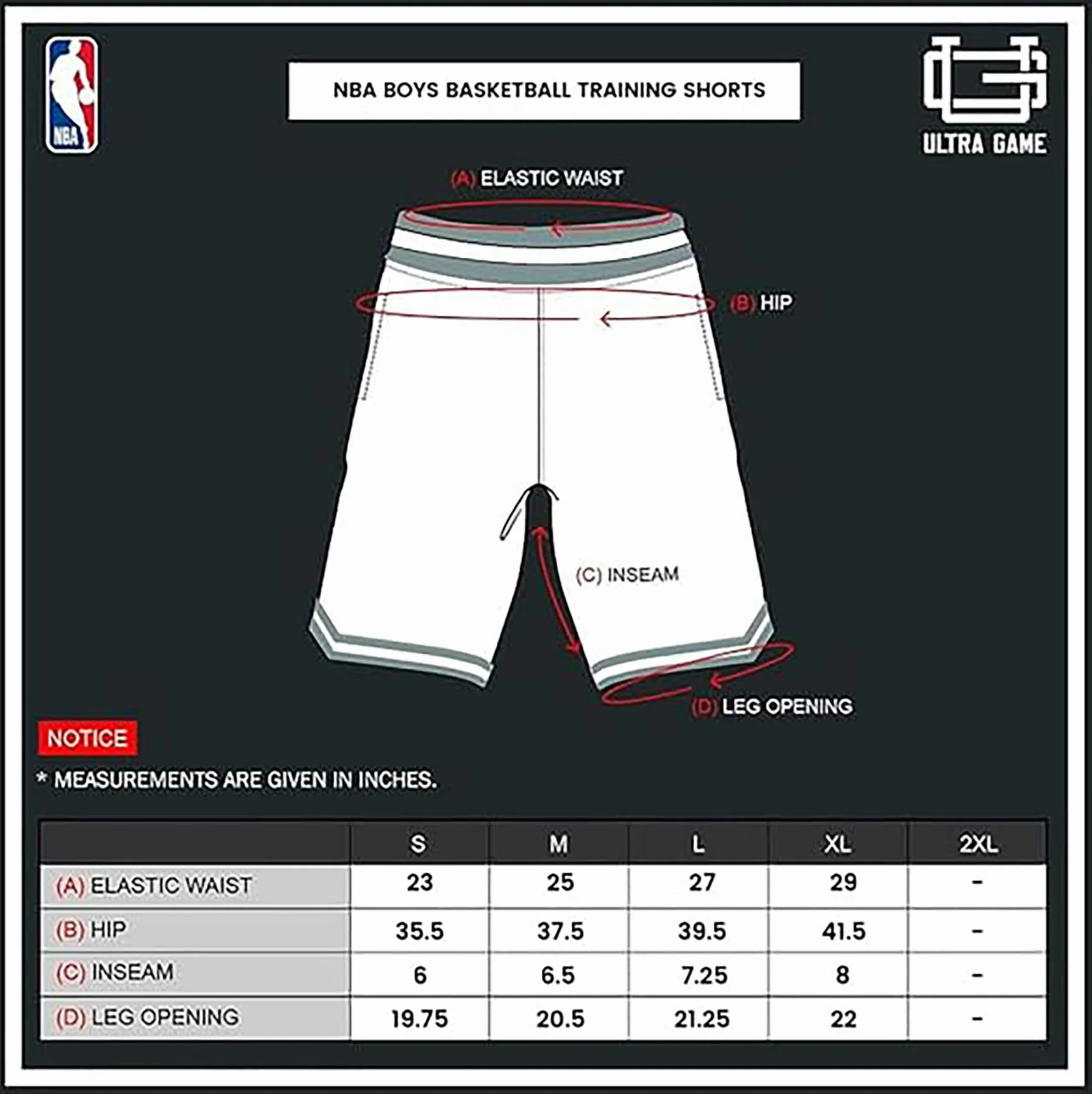 Ultra Game Active Knit Basketball Training Shorts Team Color