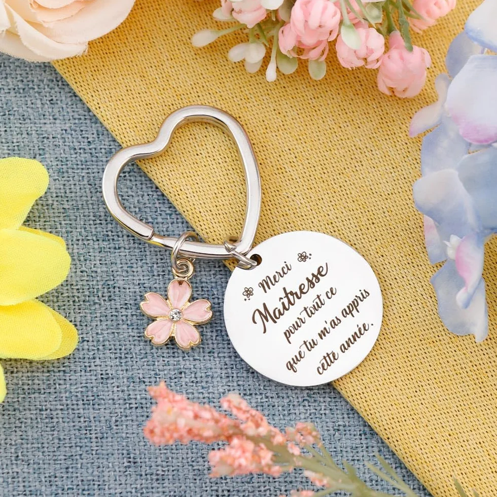Maitresse D'école Porte Clé Cadeau Atsem Maternelle Fin D'année