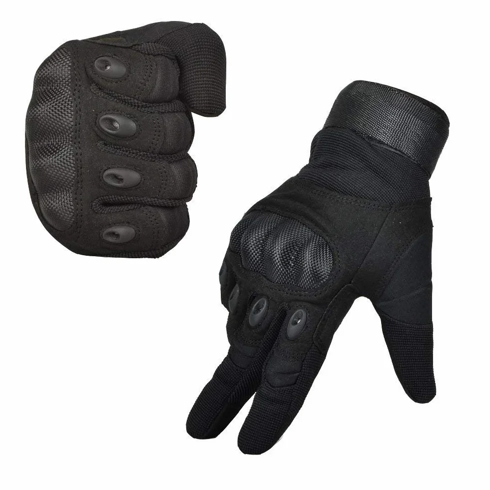 Gants Tactiques Plein-Doigt Hommes Mi-Saison Sport de Plein Air Combat Moto Airsoft Chasse