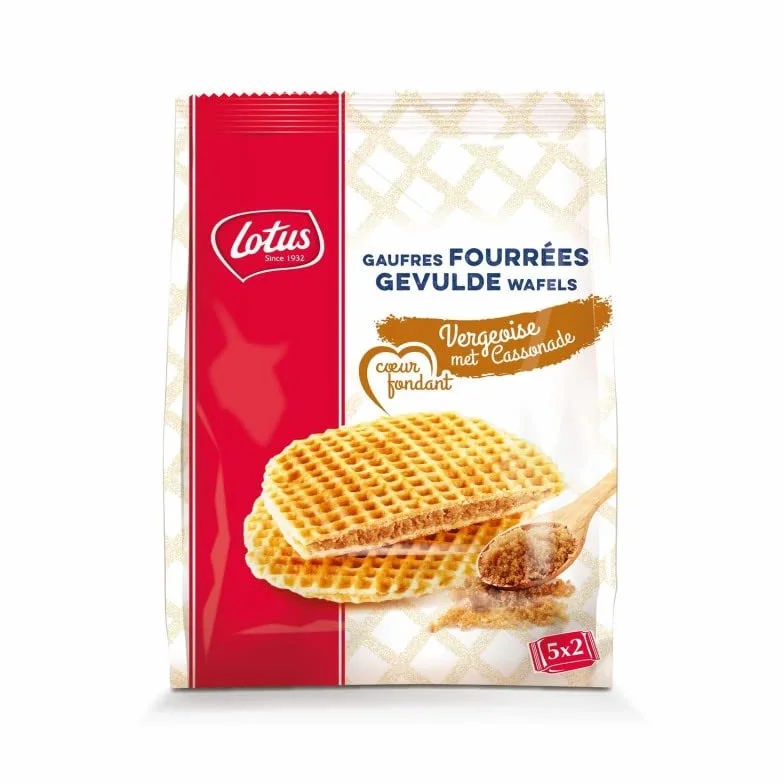 LOTUS - Gaufres Coeur Fondant Vergeoise 310G - Lot De 4