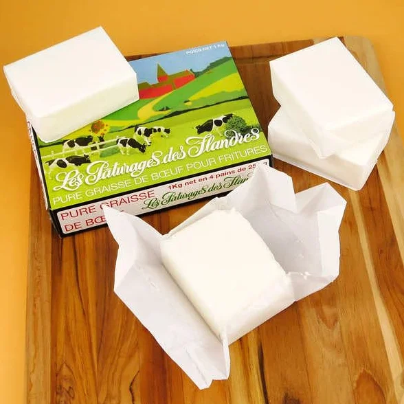 Pure graisse de boeuf pour fritures carton 1kg - Etui de 1kg