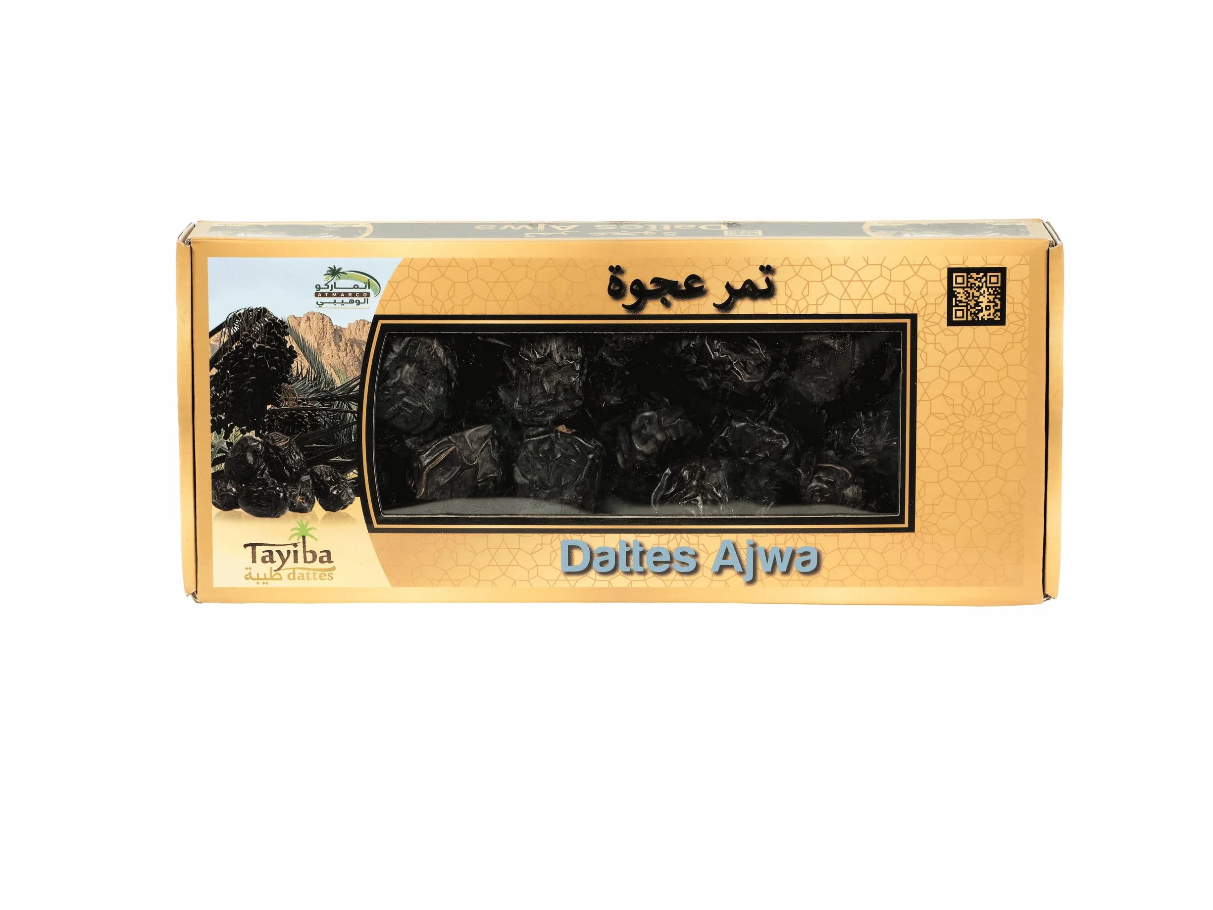 Coffret Dattes Premium Tayiba – Ajwa, Khudry & Safawi – Dattes de Médine – Qualité Supérieure d’Arabie Saoudite – 900g (3x300g)