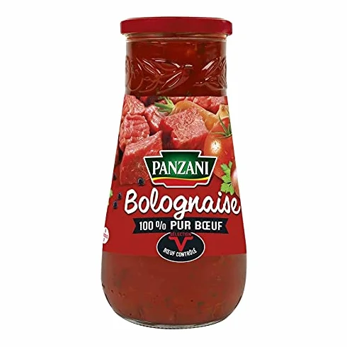 PANZANI | Panzani Sauce Bolognaise Pur Boeuf 650G | Lot De (2) | livraison offerte