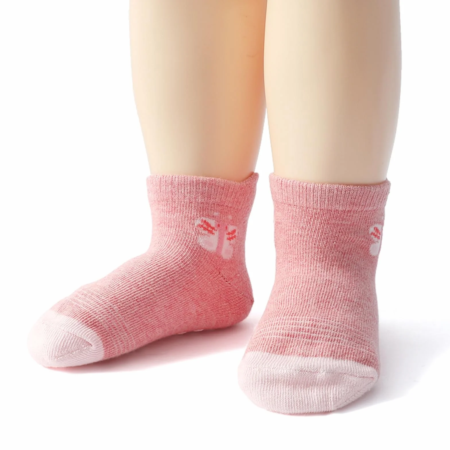 Chaussette Antidérapante pour Bébé Enfant Garçons Filles 1-5 Ans 12 Paires