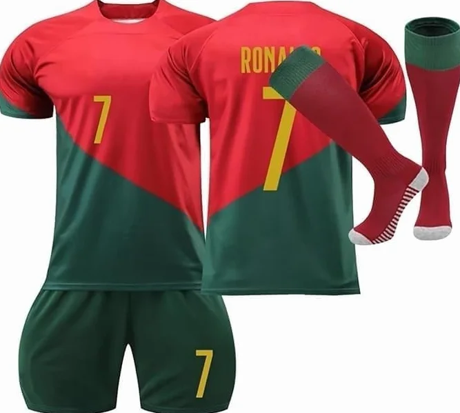 Maillot de Foot Enfant Adulte 2026 Nouveaux Home Away Soccer Jersey Ensemble Football Garçon Homme Vêtements de Football Survetement T-Shirt Short avec Chaussette Set