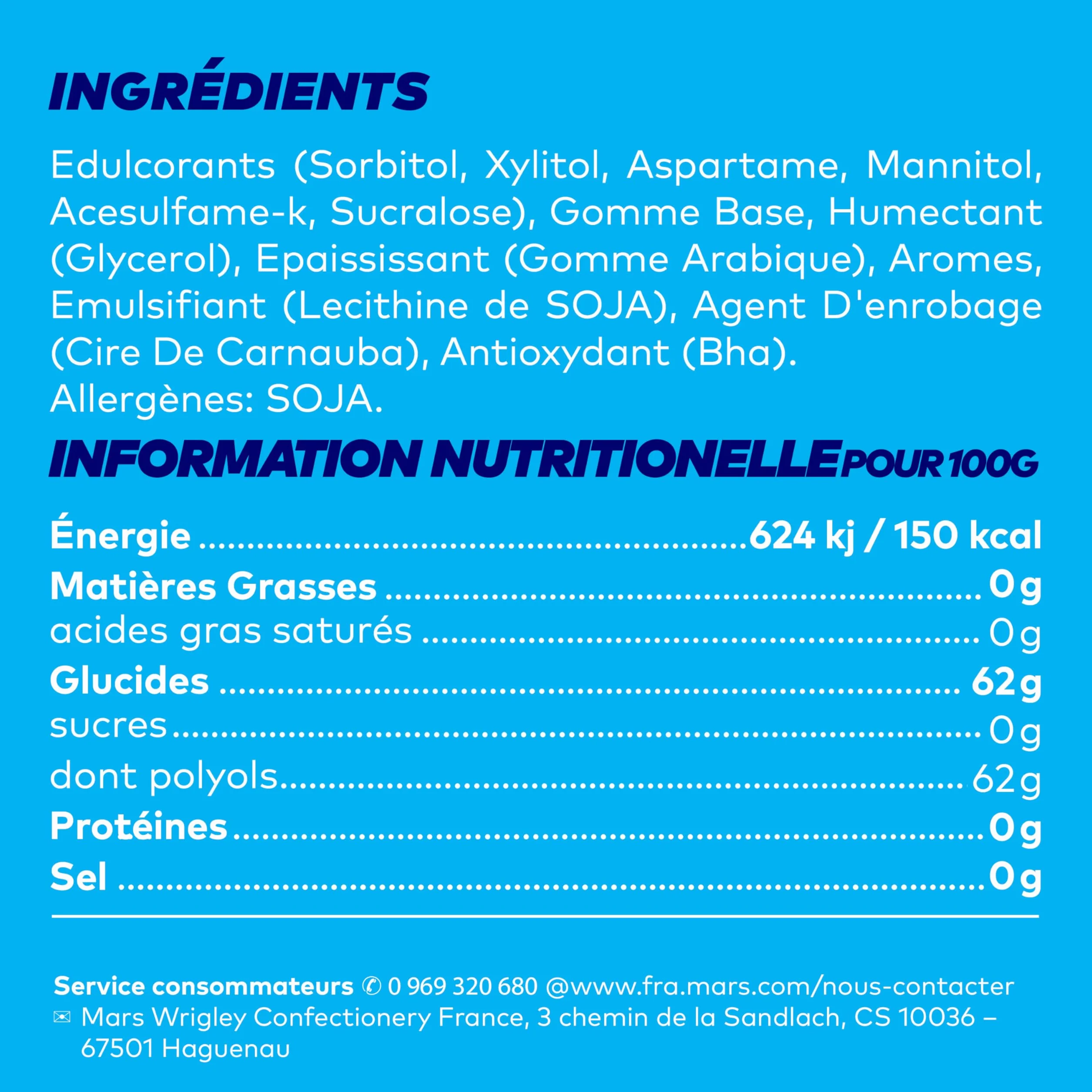 FREEDENT Chewing Gum Sans Sucre Goût Menthe Verte 5 Paquets 70g
