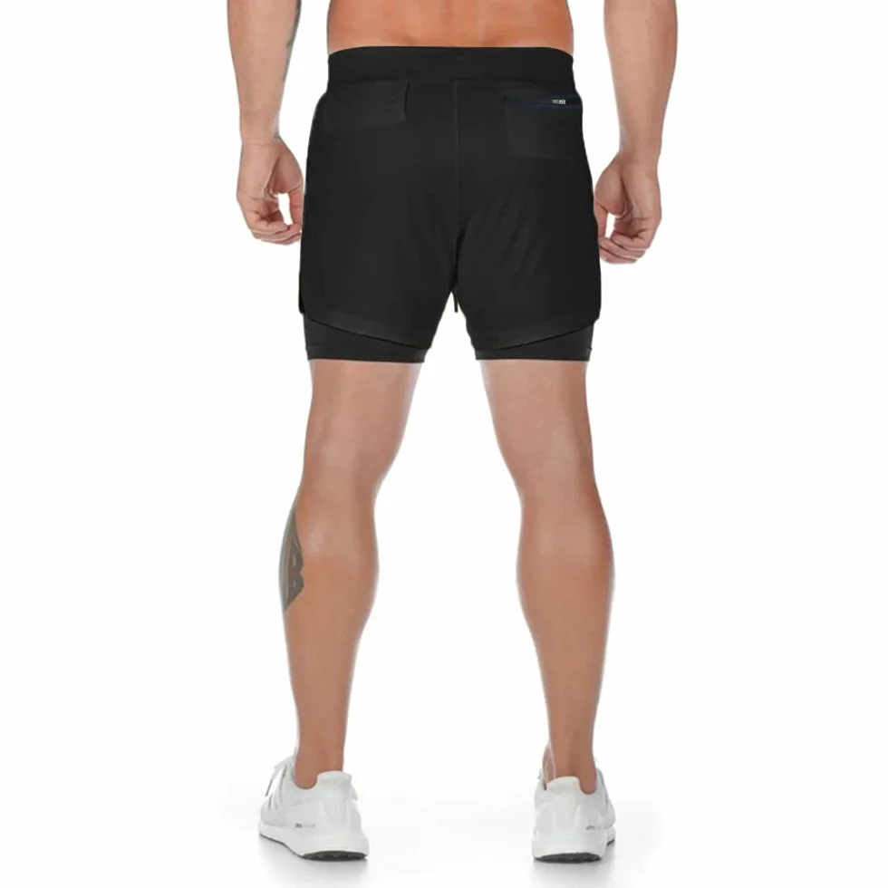 Superora Shorts d'Entraînement Sport Fitness Homme 2-in-1 Double Couche