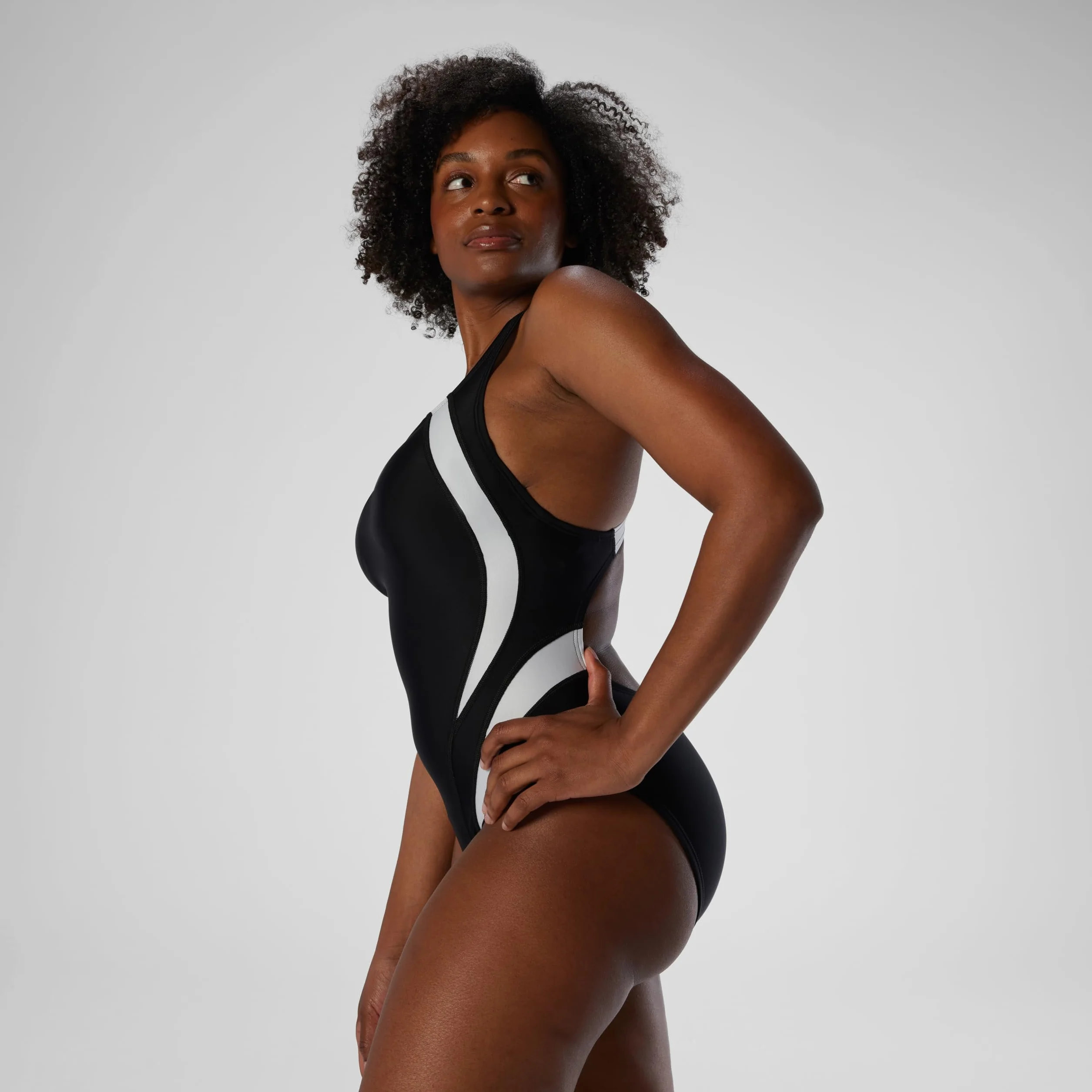Speedo Maillot de Bain Une Pièce Quantum High Cut Powerflex Eco M