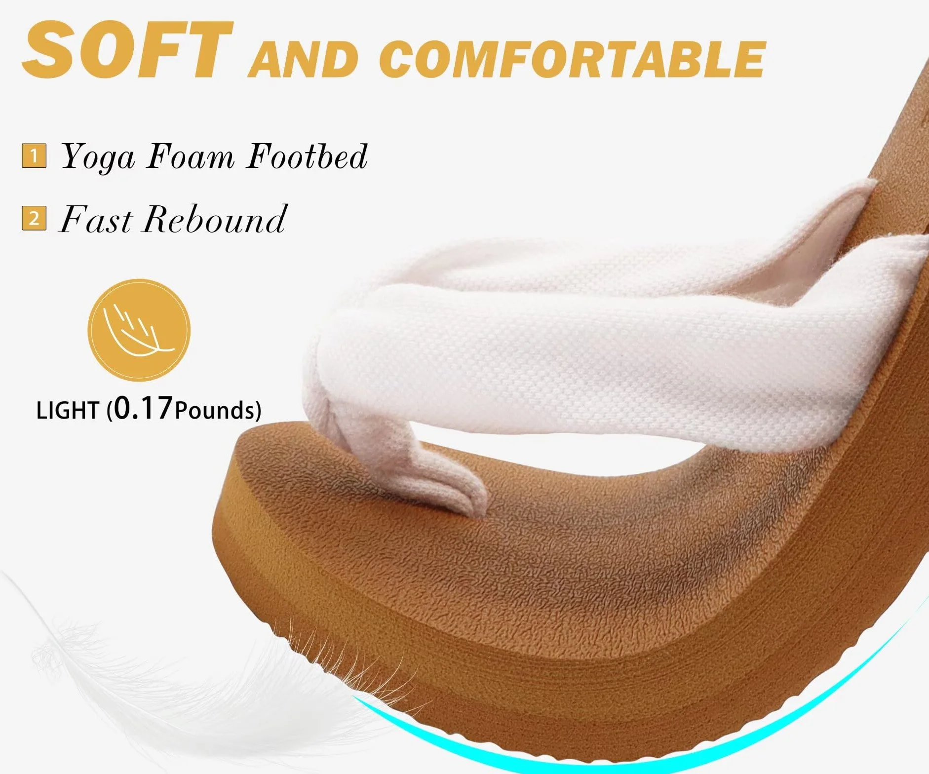 KuaiLu Tongs Femme été Tissu Thong Mousse de Yoga Plates Coussined Sandales plage piscine Chaussures