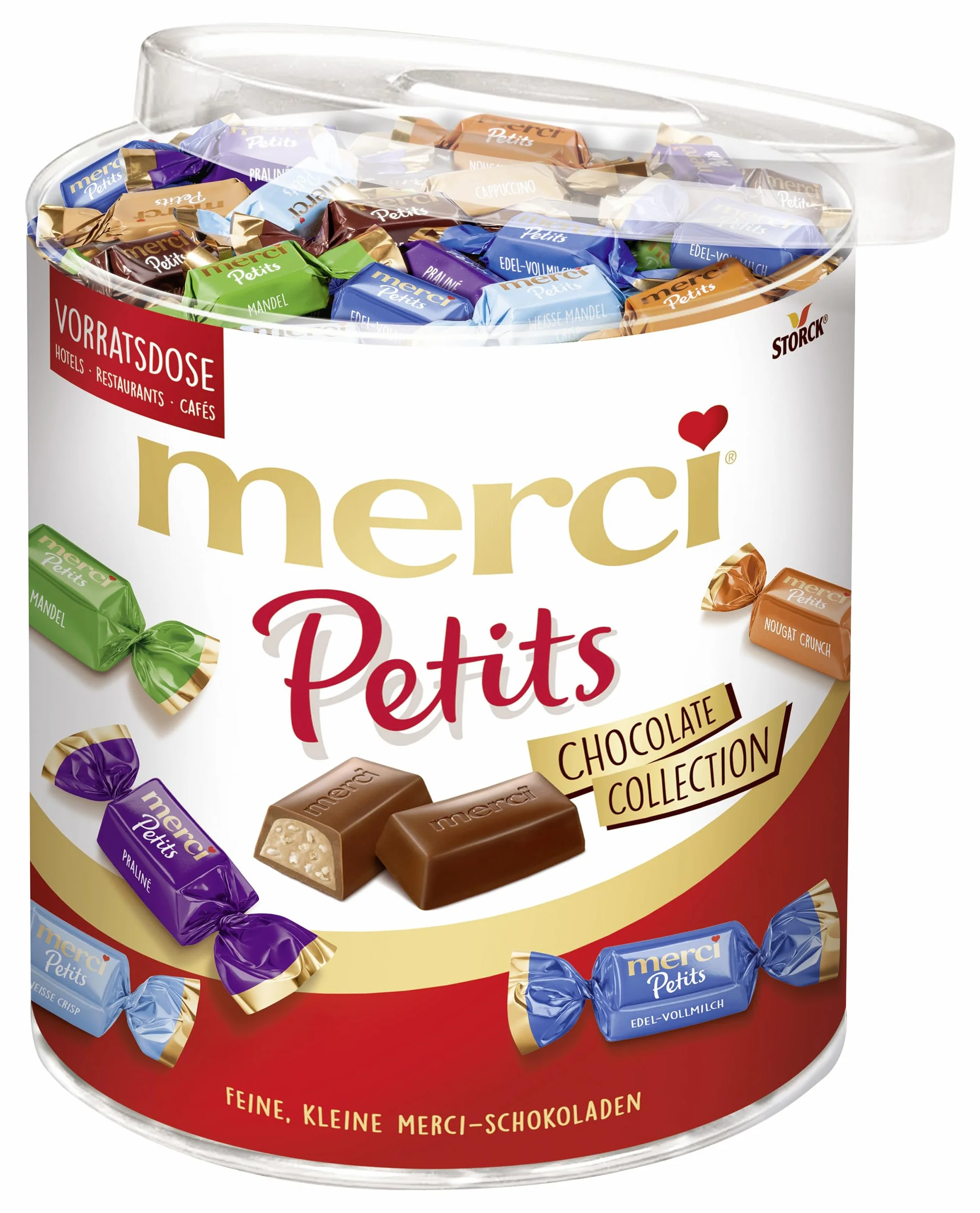 Collection de chocolat Merci Petits, sept variétés - 1000gr