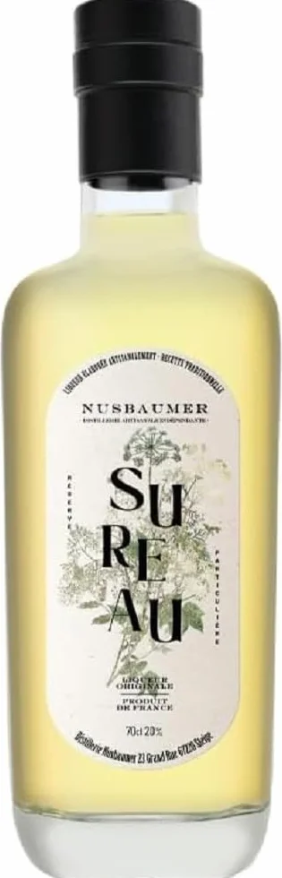 NUSBAUMER - Liqueur de Sureau - Liqueur de fleurs - Origine : France/Alsace - 20% Alcool - Bouteille 70 cl