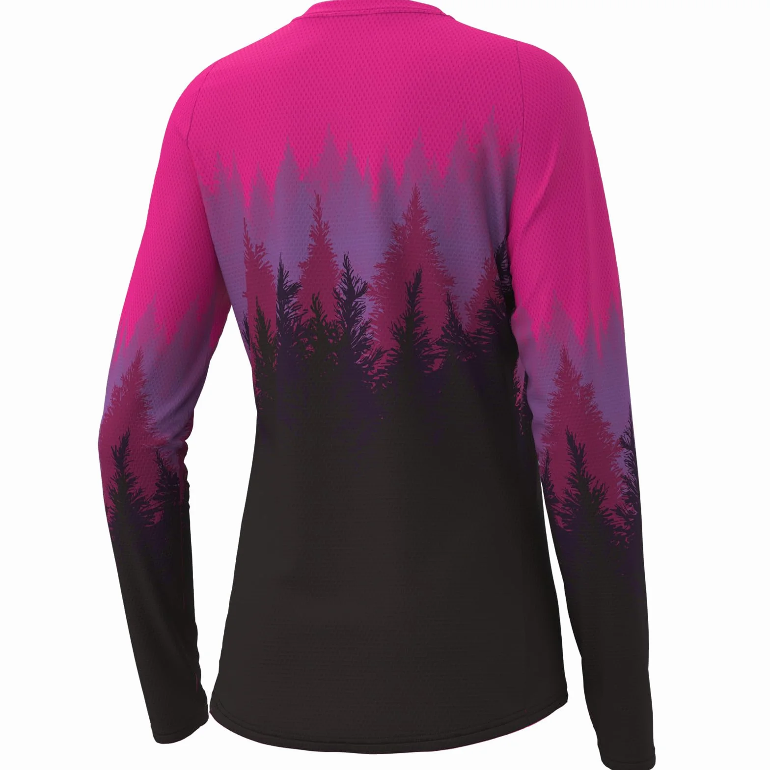 HULG Maillot de Cyclisme Femme Manches Longues, VTT, 100% Polyester, Séchage Rapide, Respirant