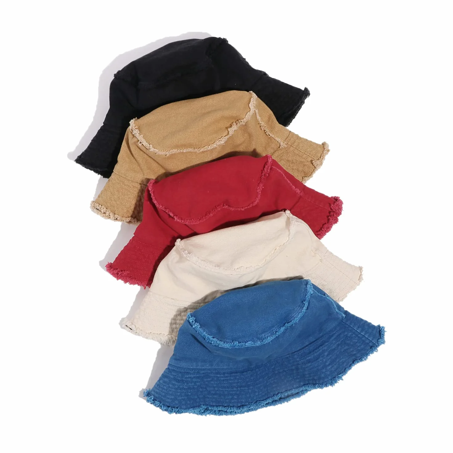 CLAPE Chapeau de Pêcheur Réversible Chapeau de Seau Anti UV Femme Coton Lavé