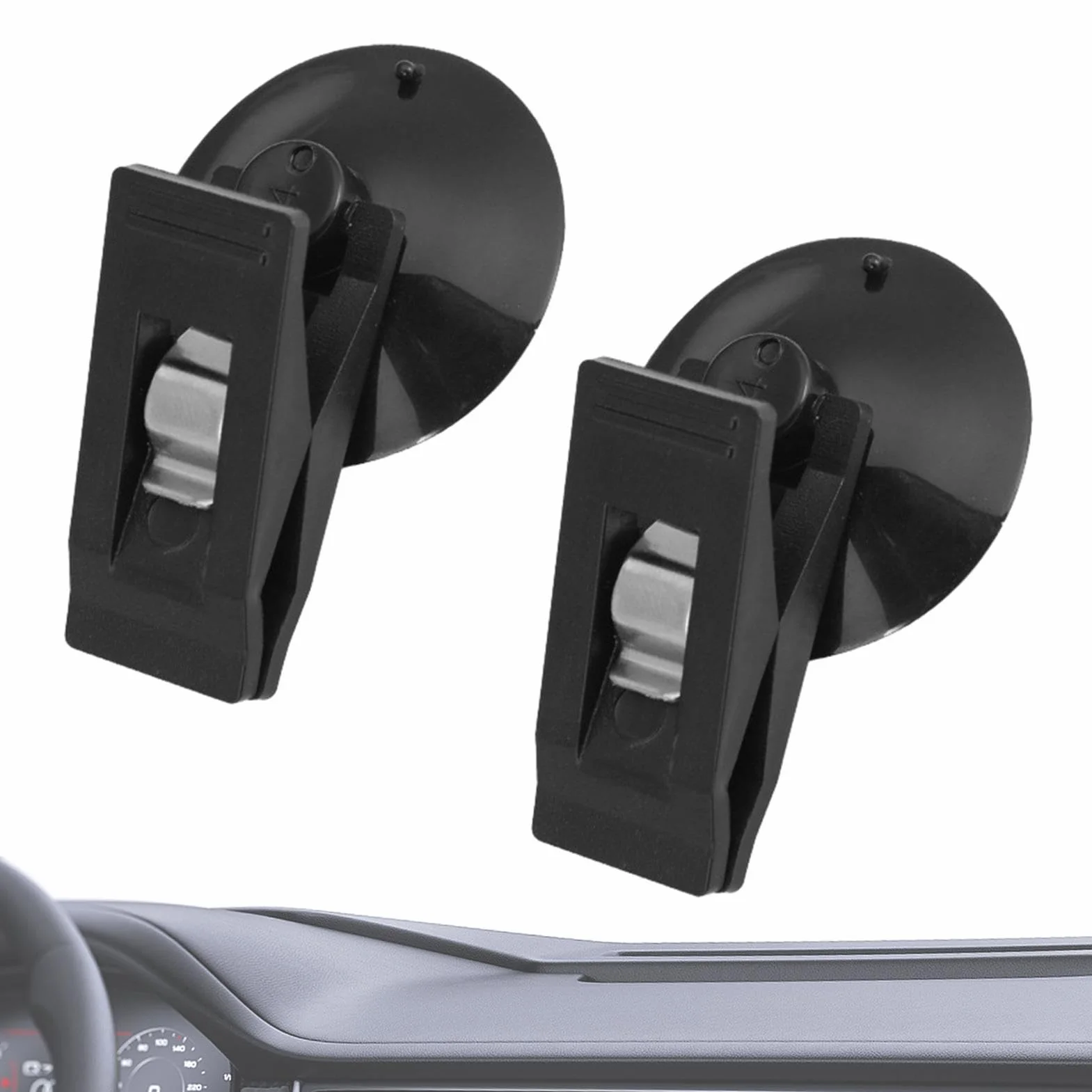 Pinces À Ventouse pour Pare-Brise Porte-Billets De Voiture | Pince À Cartes De Ticket avec Ventouse | Support De Billets Réutilisable