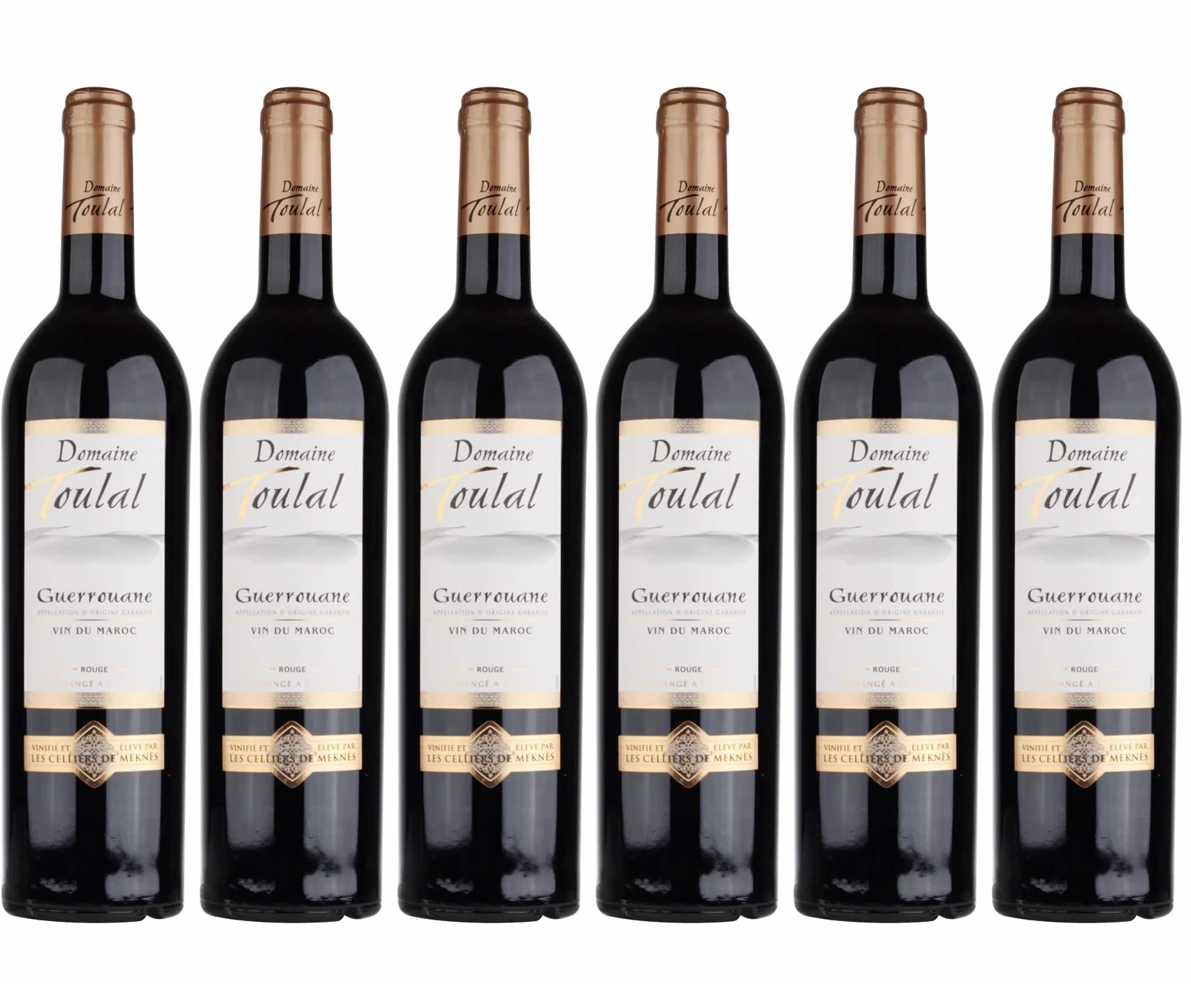 Domaine Toulal - Vin rouge du Maroc, AOG Guerrouane rouge (6 x 0.75 L)