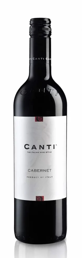 Canti - Cabernet Vin Rouge Italien Sec, Saveur Équilibrée et Tannique, Goût Robuste et Minéral, 6x750 ml