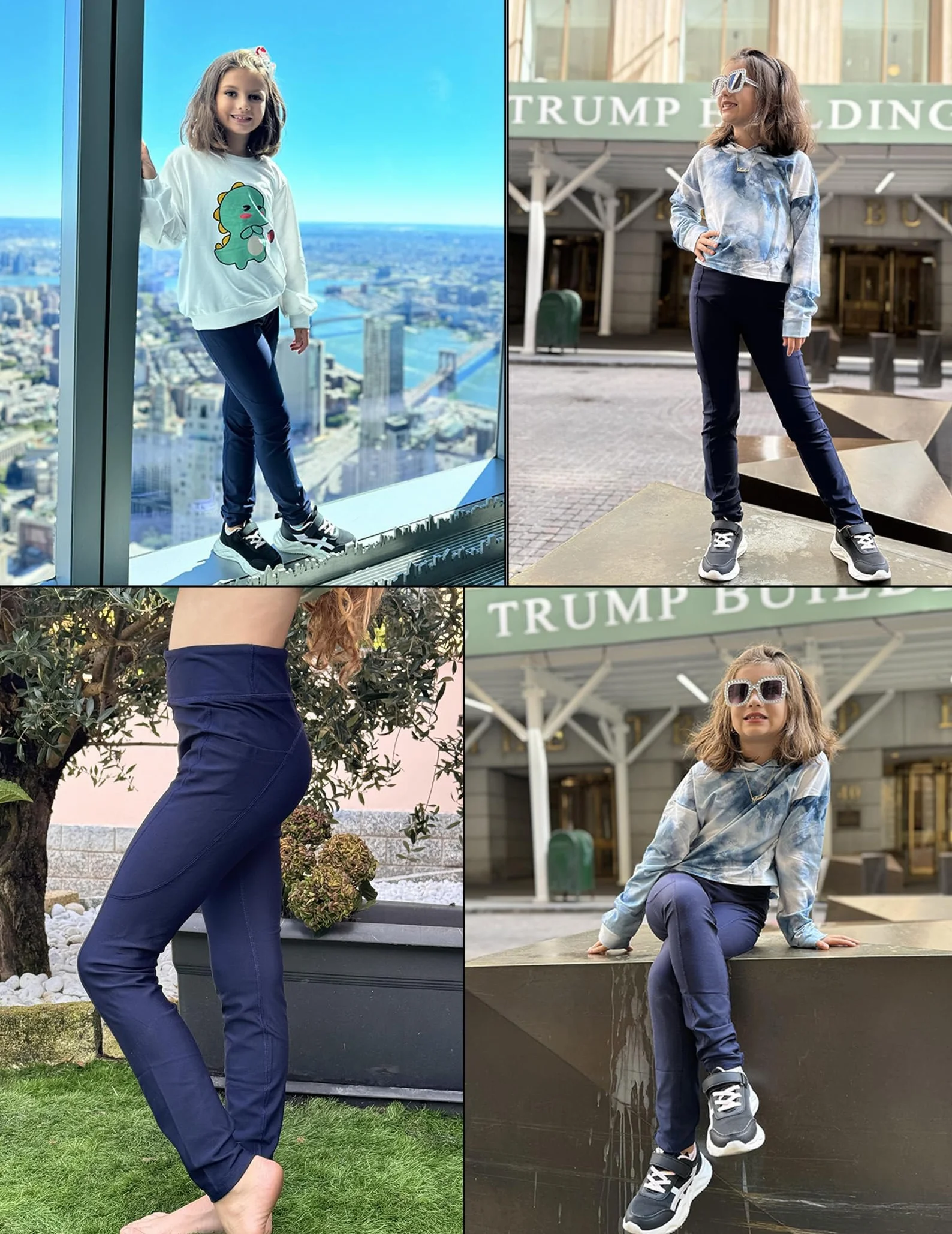 Arshiner Leggings Fille Sport Polaire Fine Taille Haute Pantalons Jogging Respirants Enfants Longs Thermiques Hiver 5-14 Ans
