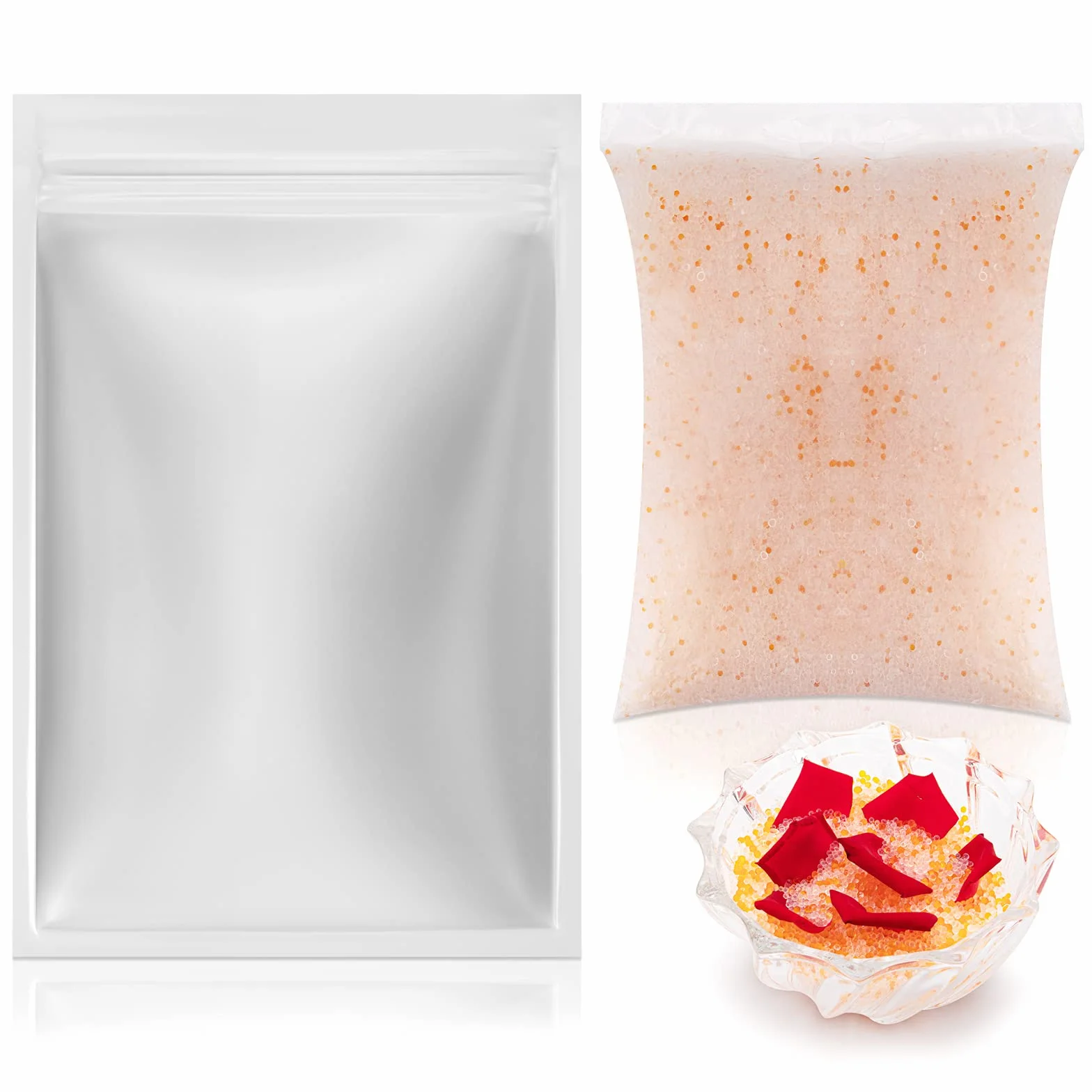 O2frepak 2.2 lb (1KG) Cristaux de Séchage de Fleurs de Gel de Silice, Paquets de Perles Déshydratantes de Gel de Silice indiquant la Couleur Réutilisable
