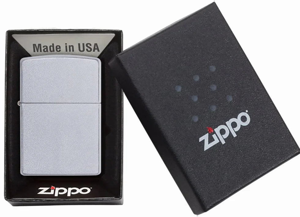 Zippo 50855834 Briquet Chrome Satin Finish