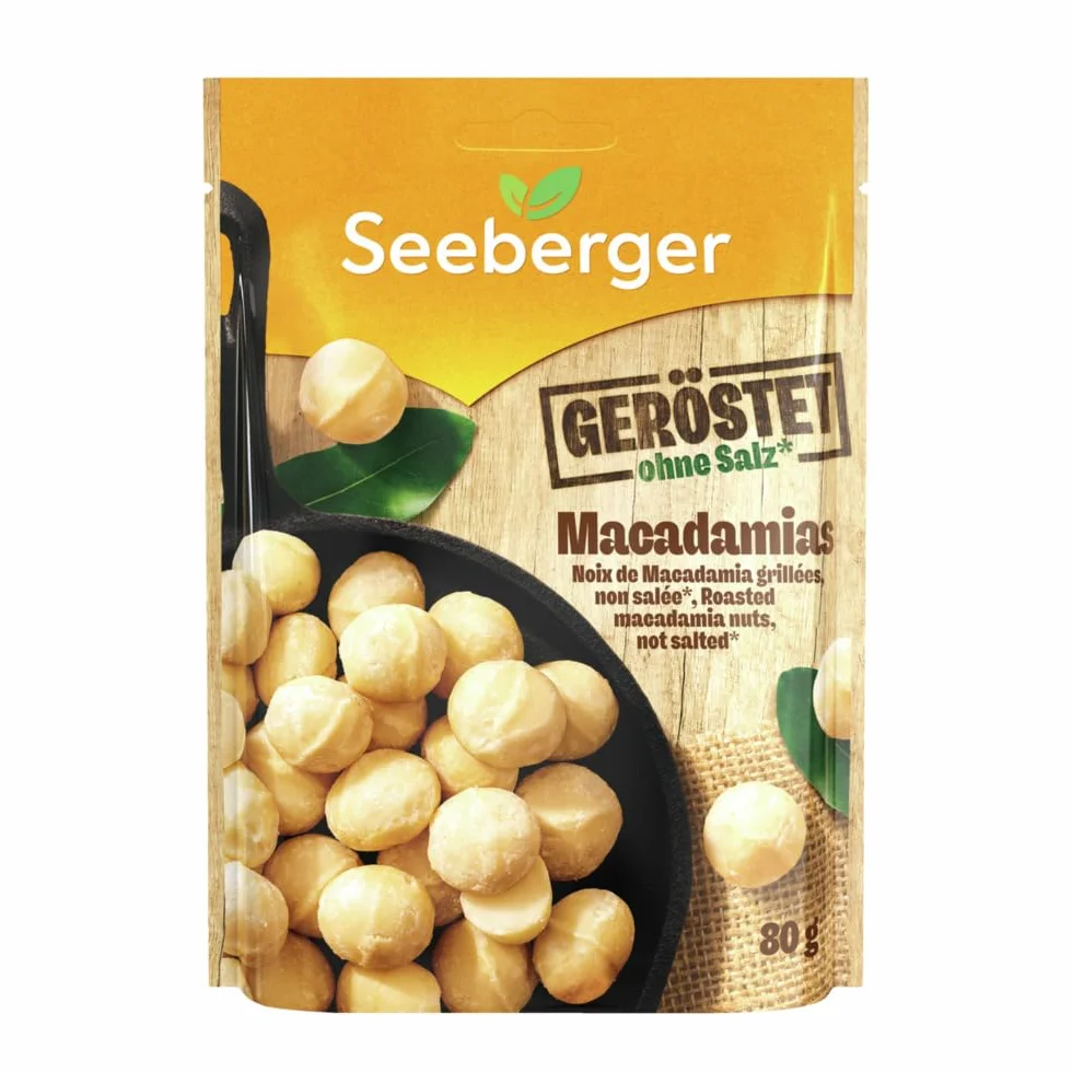Seeberger Noix de Macadamia Grillées Non Salées 1 Unité