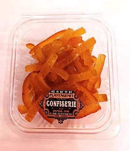 Lamelles écorces d'oranges confites de Sicile 250 g