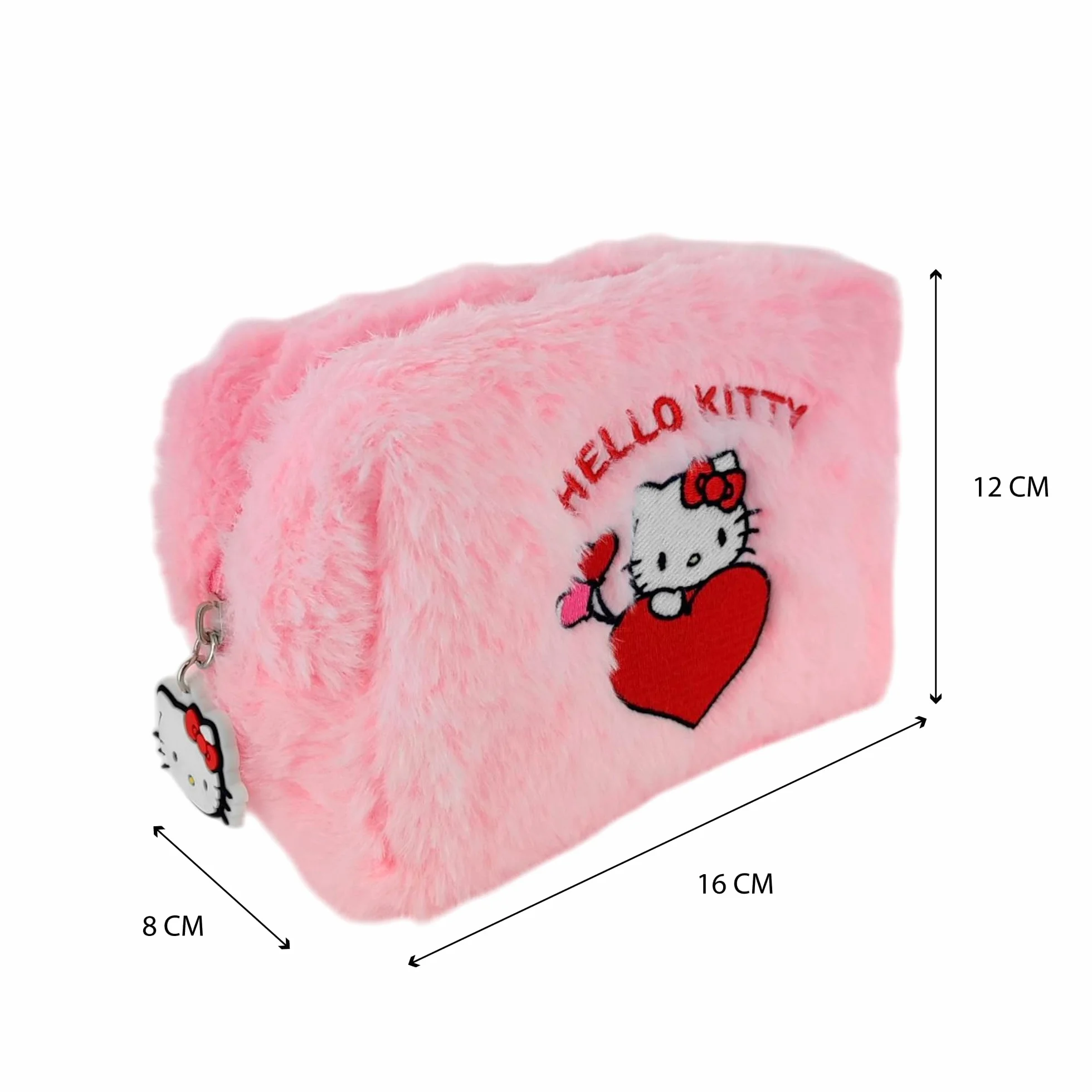 Hello Kitty Trousse de Toilette Fourrure Rose Sanrio