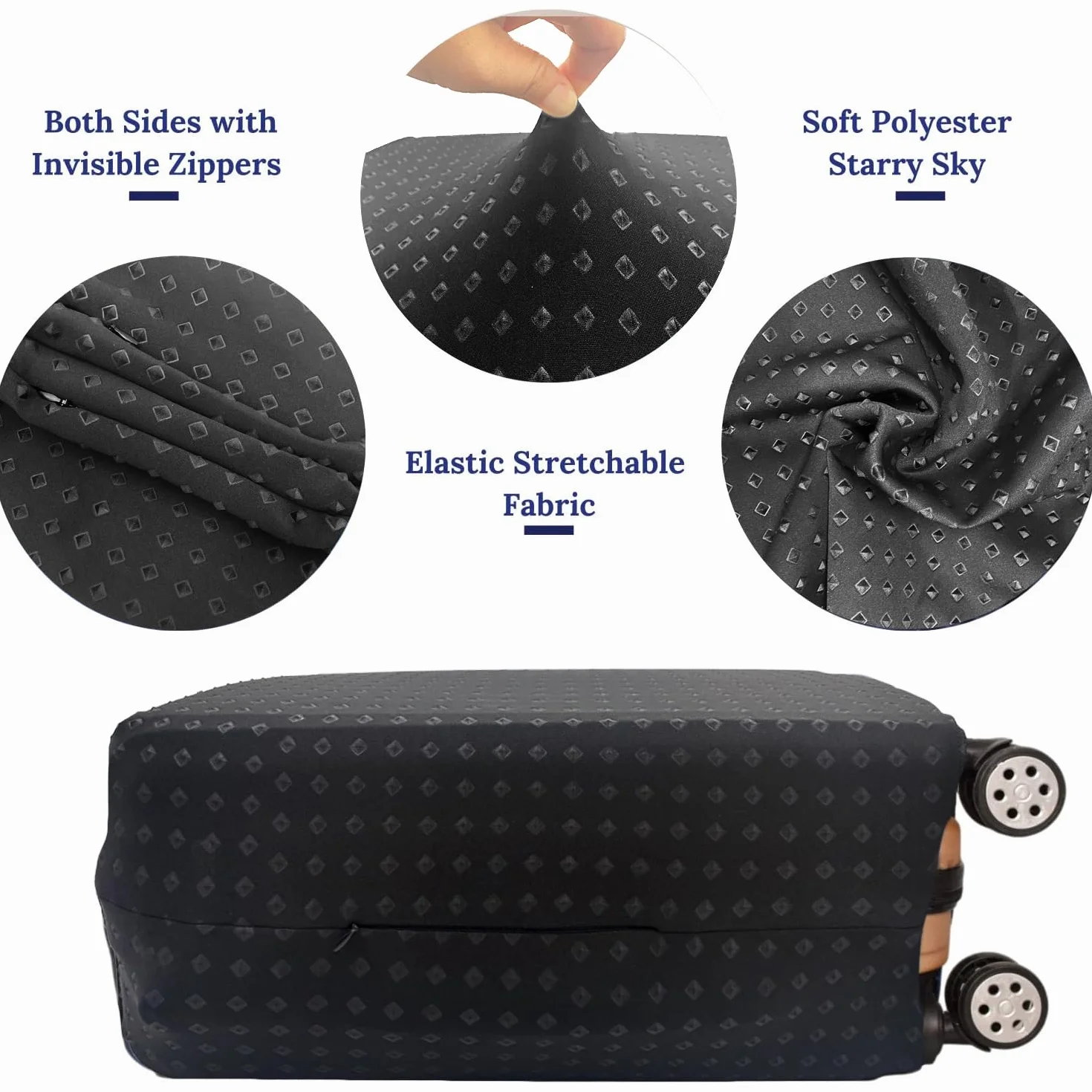 Housses de Protection pour Valises Lavable en Élasthanne Taille XL