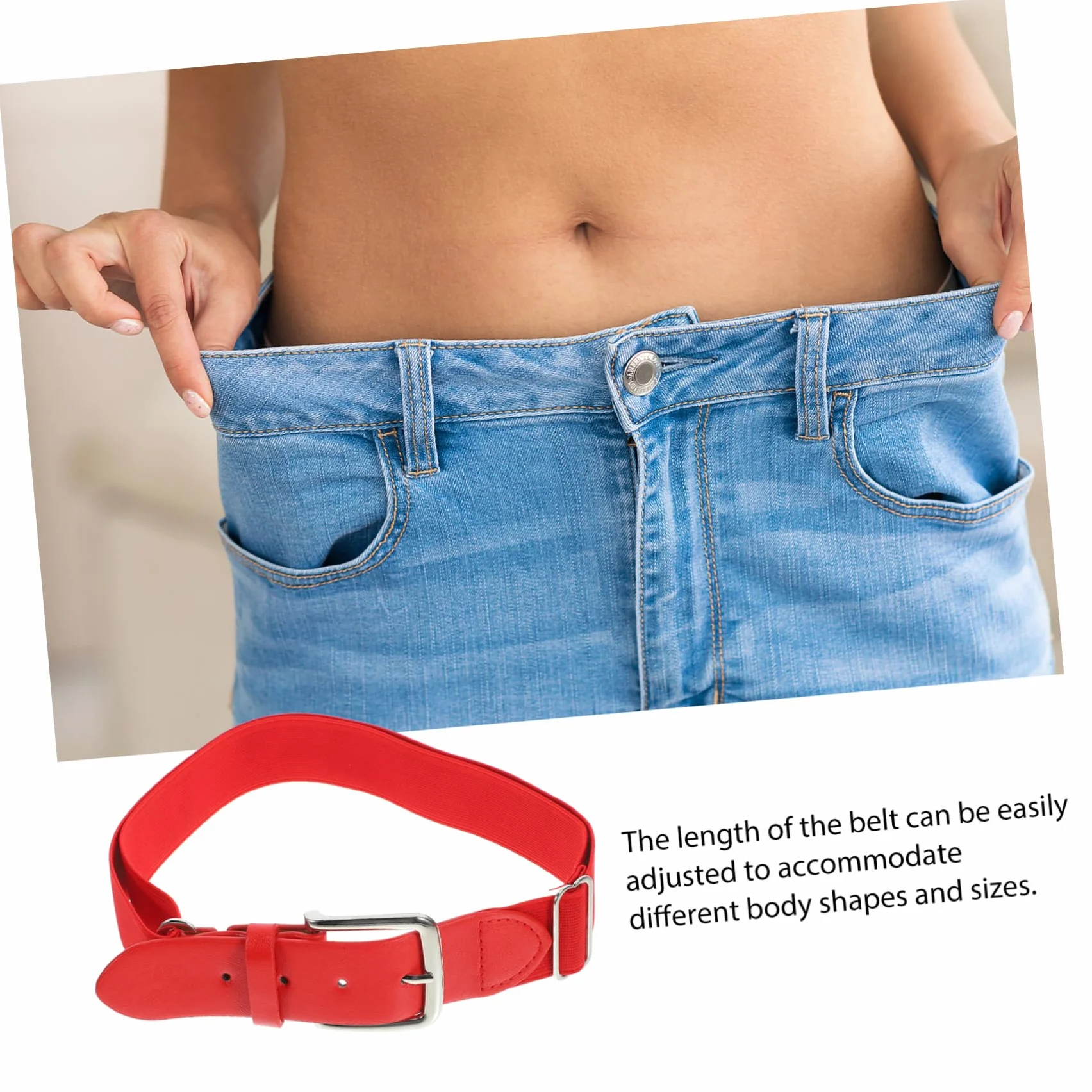 YARNOW Ceinture Élastique Pantalon Baseball Blanc Acier Homme