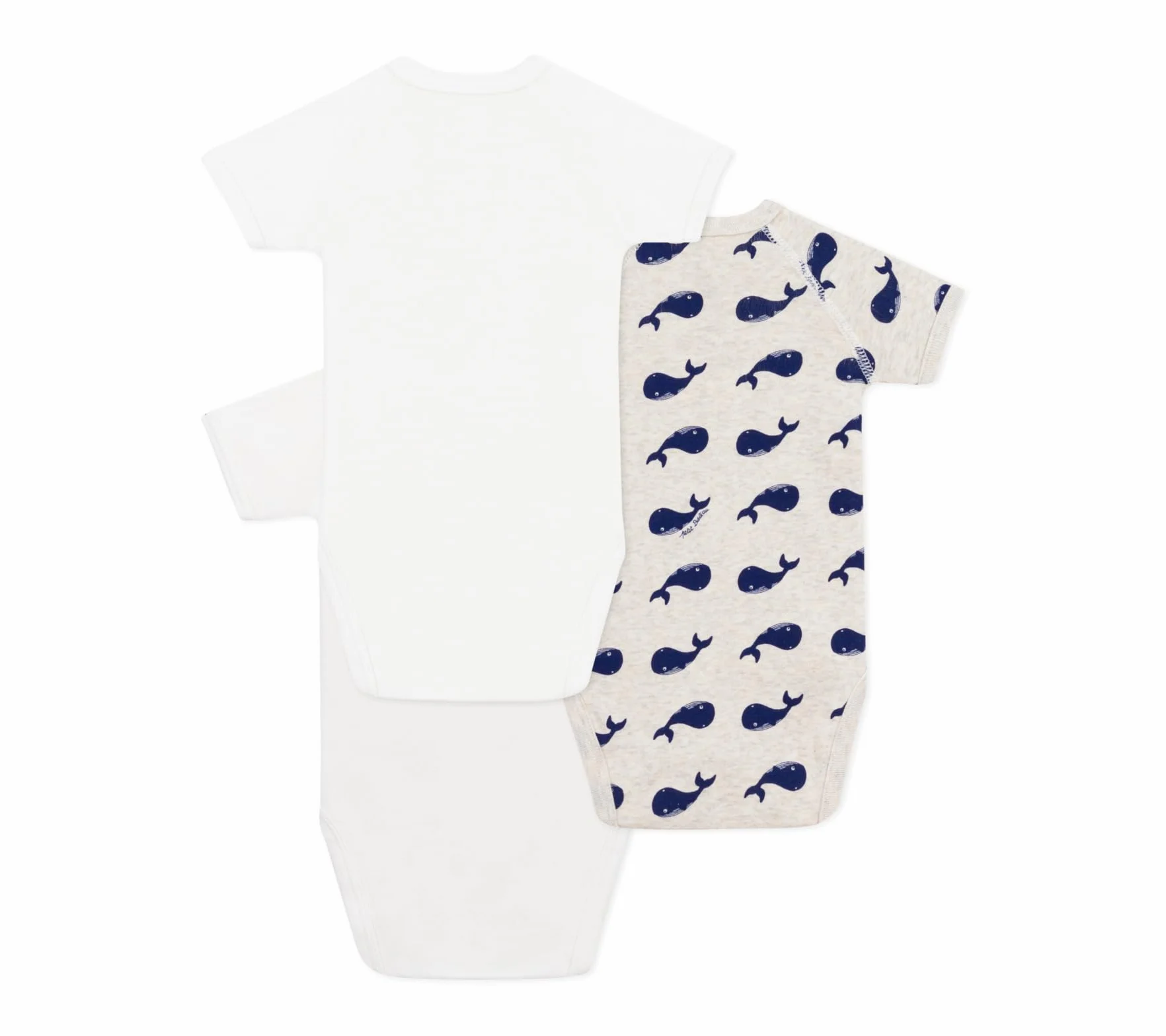 Petit Bateau Bodies Naissance Manches Courtes Mixte bébé lot de 3