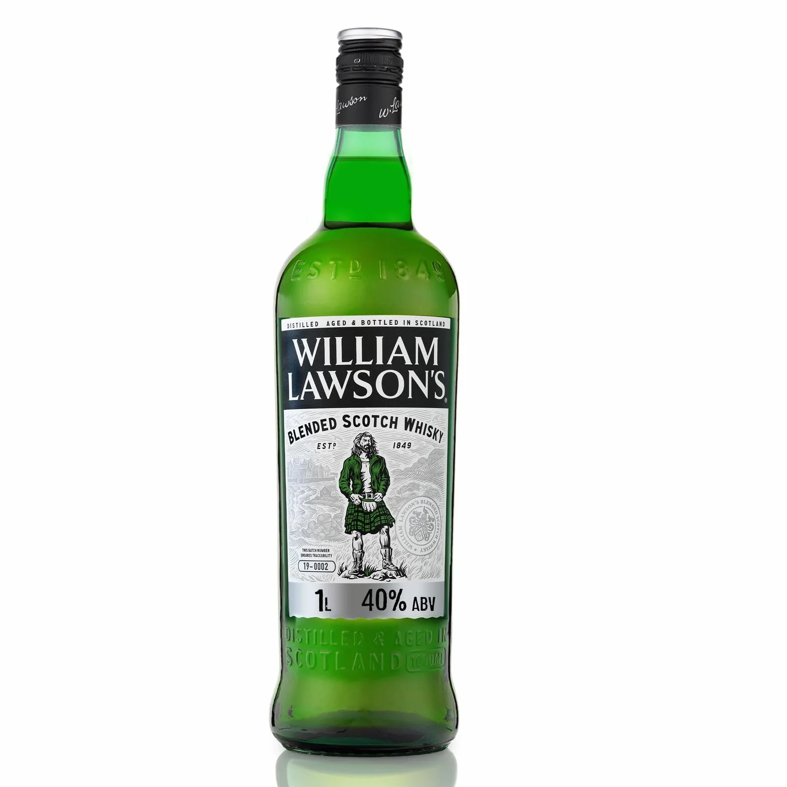 William Lawson's Whisky Blended Scotch, 40% Vol, 100cL / 1L, Spirit avec du Malt Fruité