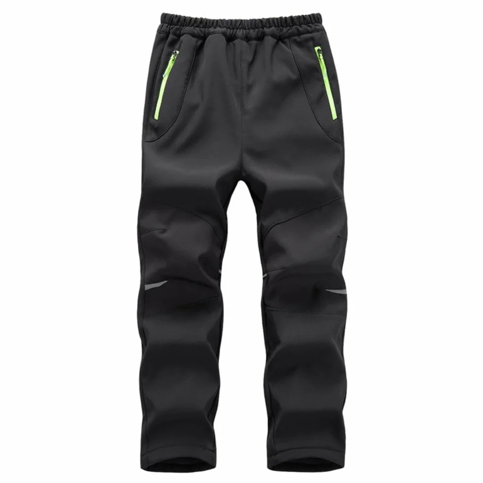 Pantalon softshell enfant imperméable coupe-vent garçon fille extérieur randonnée hiver ski
