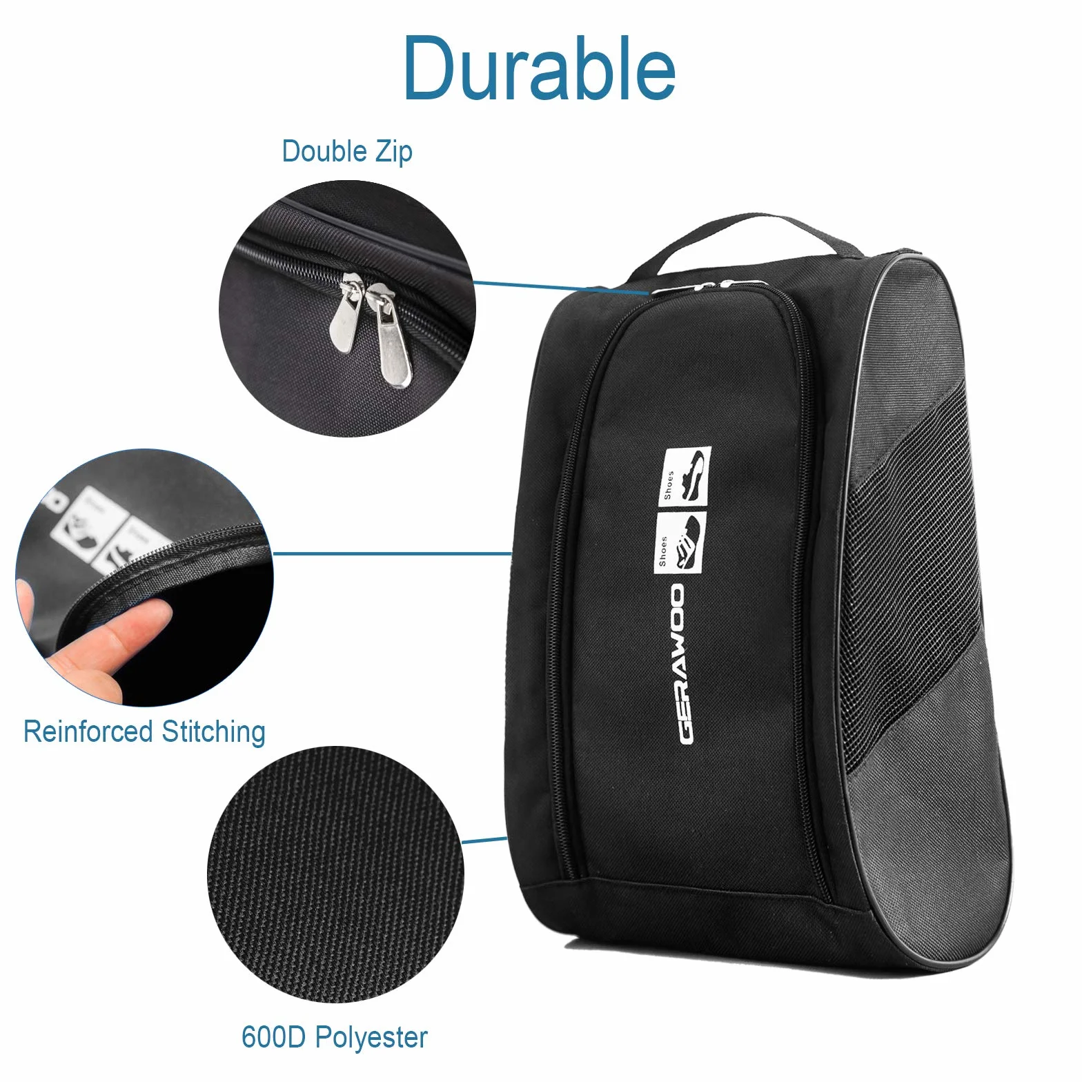Sac à Chaussures de Football Golf Basketball, Housse Rangement Chaussures de Voyage Portable