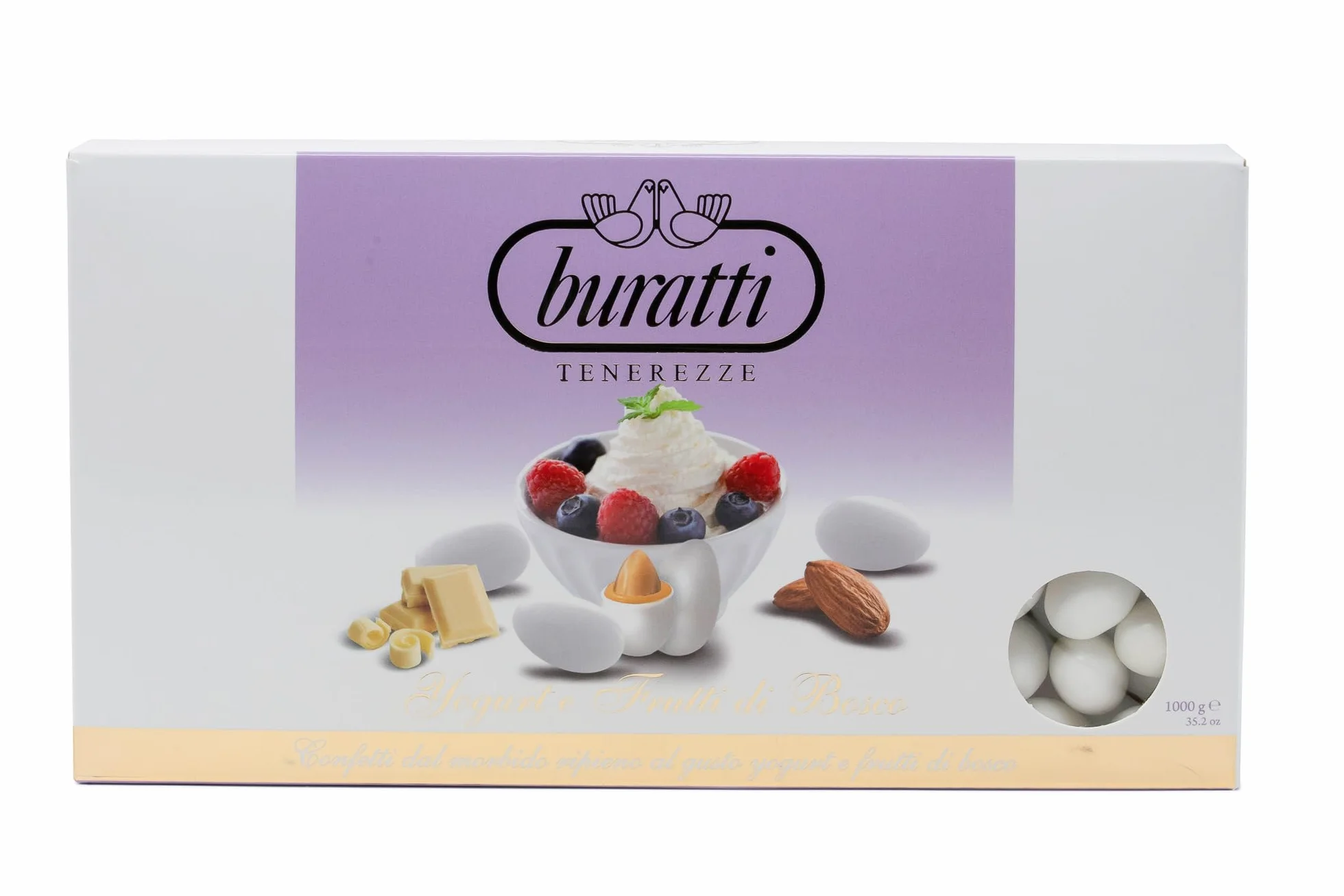 Buratti Confetti Dragées à l'amande Recouverte de Chocolat Tendresses goût Fruits des Bois 1 Kg