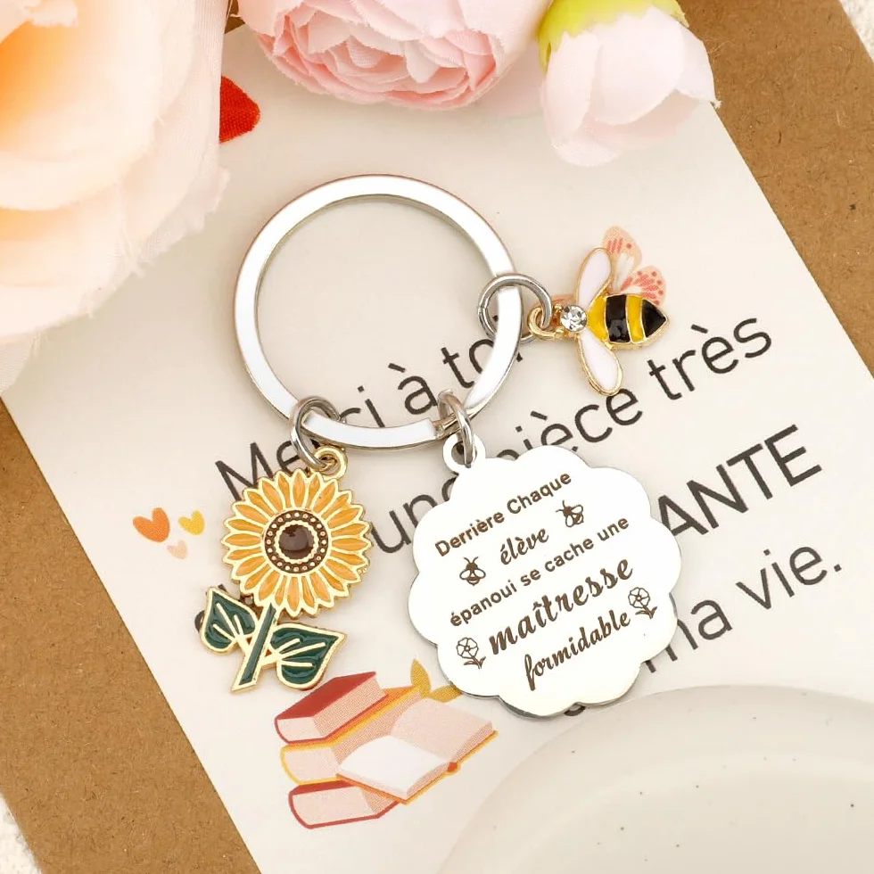 Porte-Clés Cadeau Fête des Mères Pâques Maman Papa Mamie Papy Marraine Parrain Anniversaire Homme