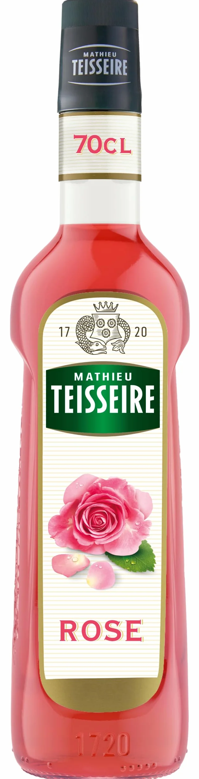 Mathieu Teisseire - Assortiment de Sirop de Rose et de Sirop d'Hibiscus pour boissons rafraichissantes et cocktails 2x70cl