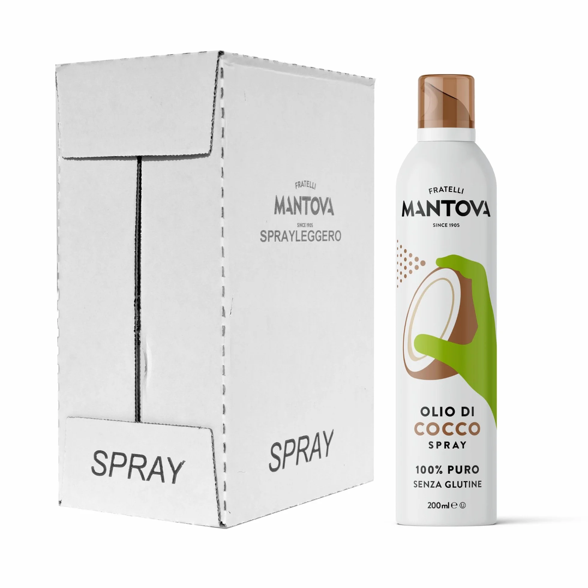 SPRAYLEGGERO Huile de Noix de Coco SPRAY 6x200ml