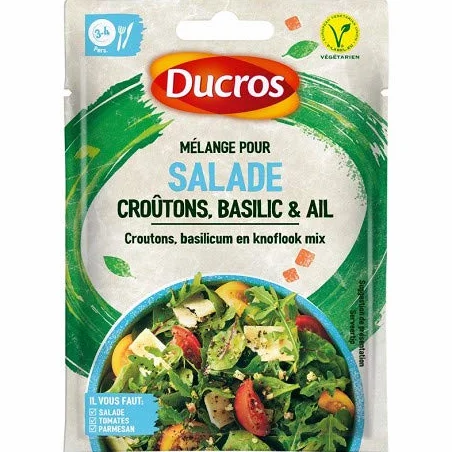 DUCROS - Croutons Basilic Et Ail 18G - Lot De 4 - livraison offerte