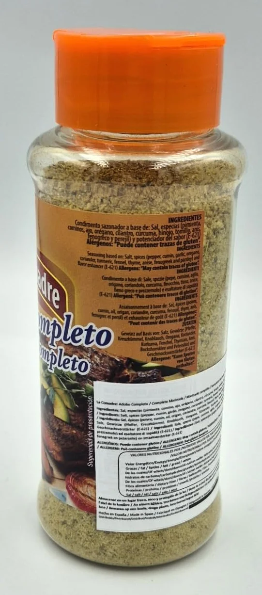 Adobo Completo La Comadre. Marinade Complète. Venezuela. Assaisonnement. Pot de 200 g