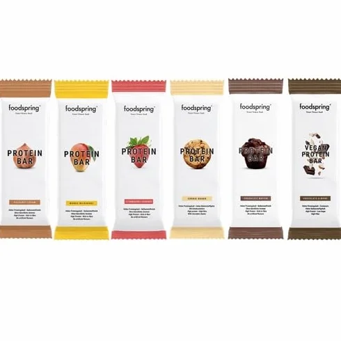 foodspring - Barres protéinées Variety Pack - 18 barres protéinées assorties de 60 g - Low Sugar