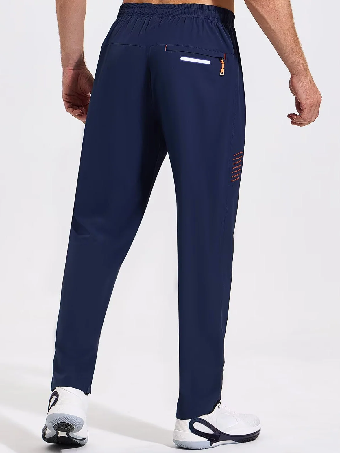 Gaiatiger Pantalon de Jogging Homme Séchage Rapide Sport Training avec Poches Zippées