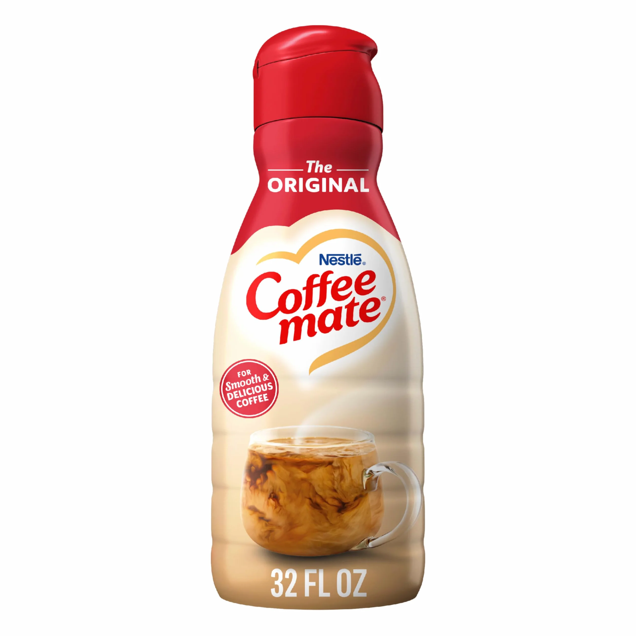 Coffee mate Original Crème à café liquide aromatisée sans gluten sans produits laitiers, 946 ml
