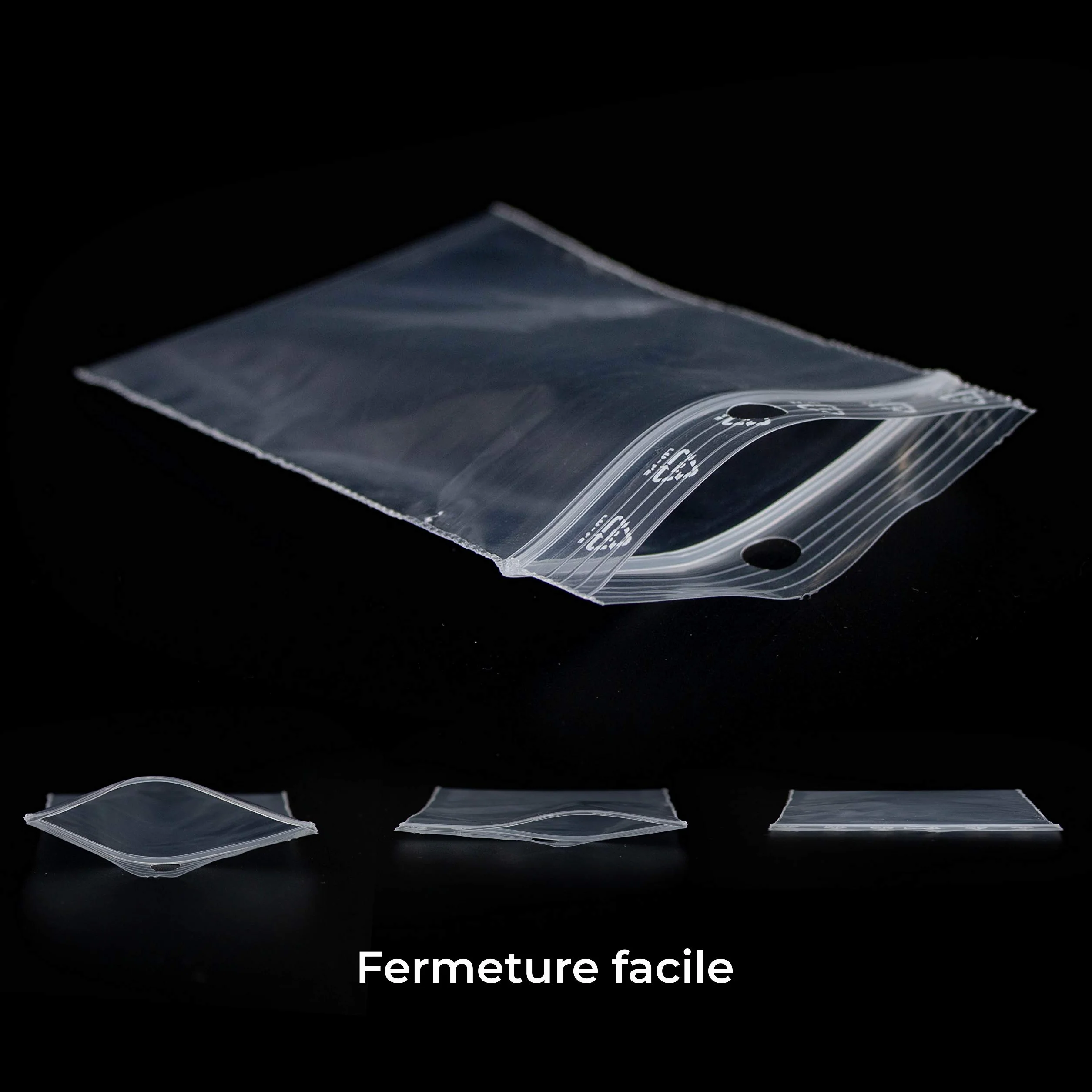 Lot de 1000 Sachets à Fermeture Zip Refermable Transparent - pour Produit Alimentaire, Bijoux, Accessoires...- Format 10 x 15 cm