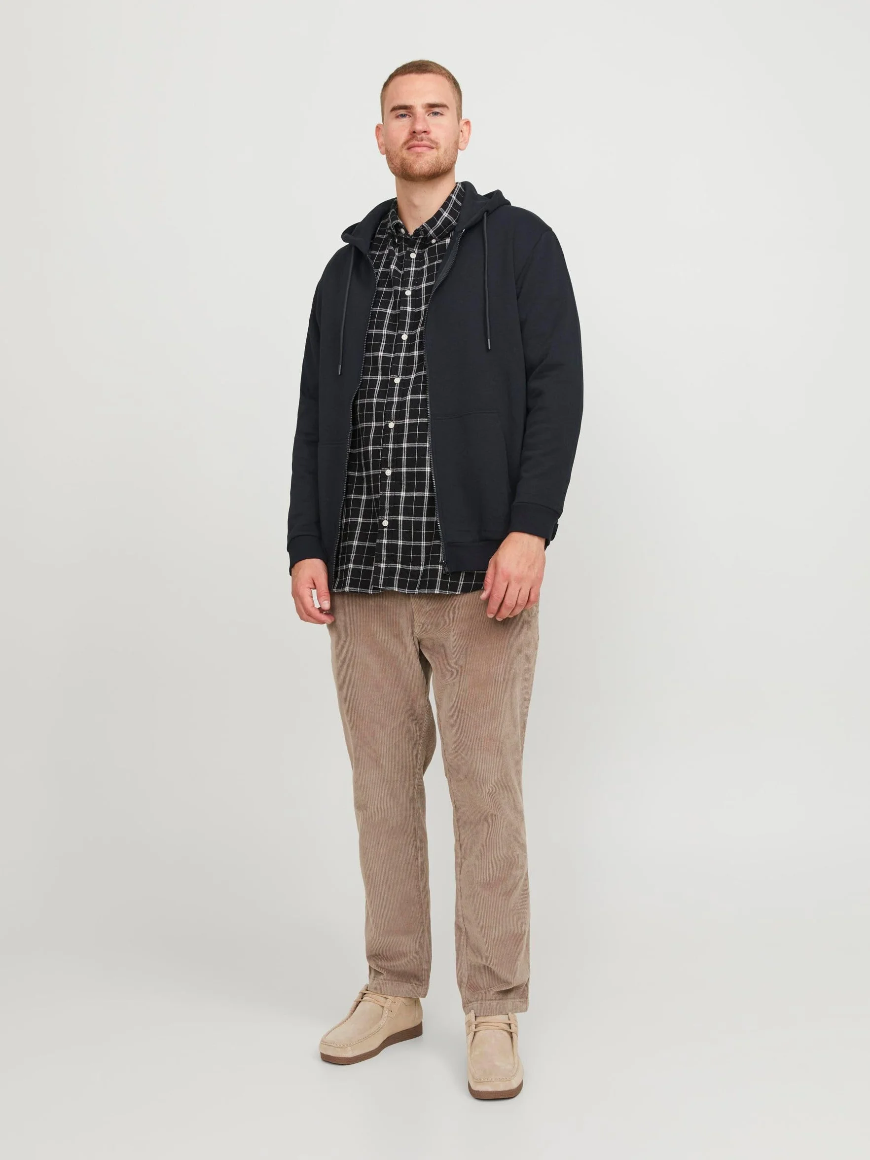 JACK & JONES Męska Kapuzenjacke Einfarbig