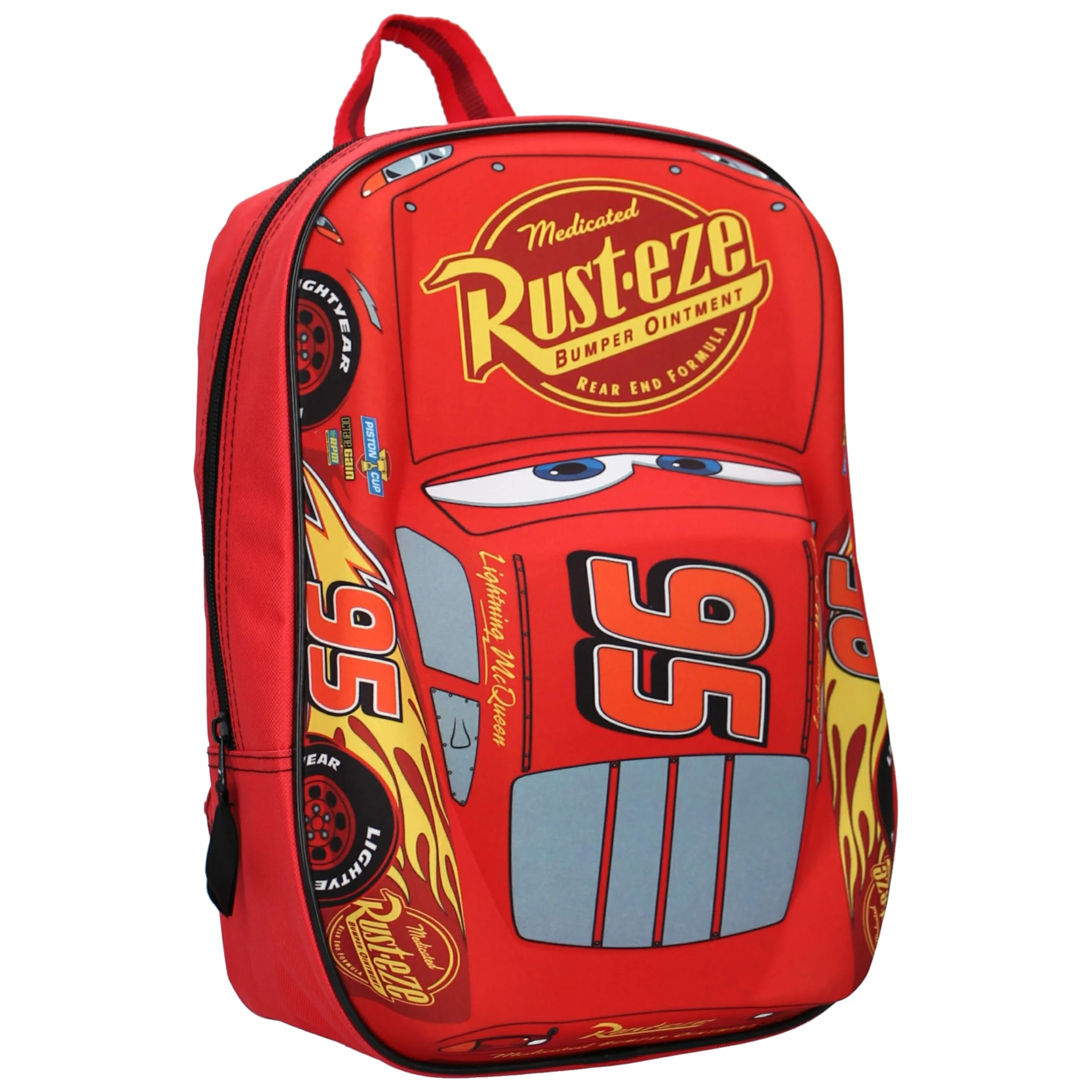 Disney Sac à Dos Lightning McQueen Voiture Effet 3D Rouge 31 cm